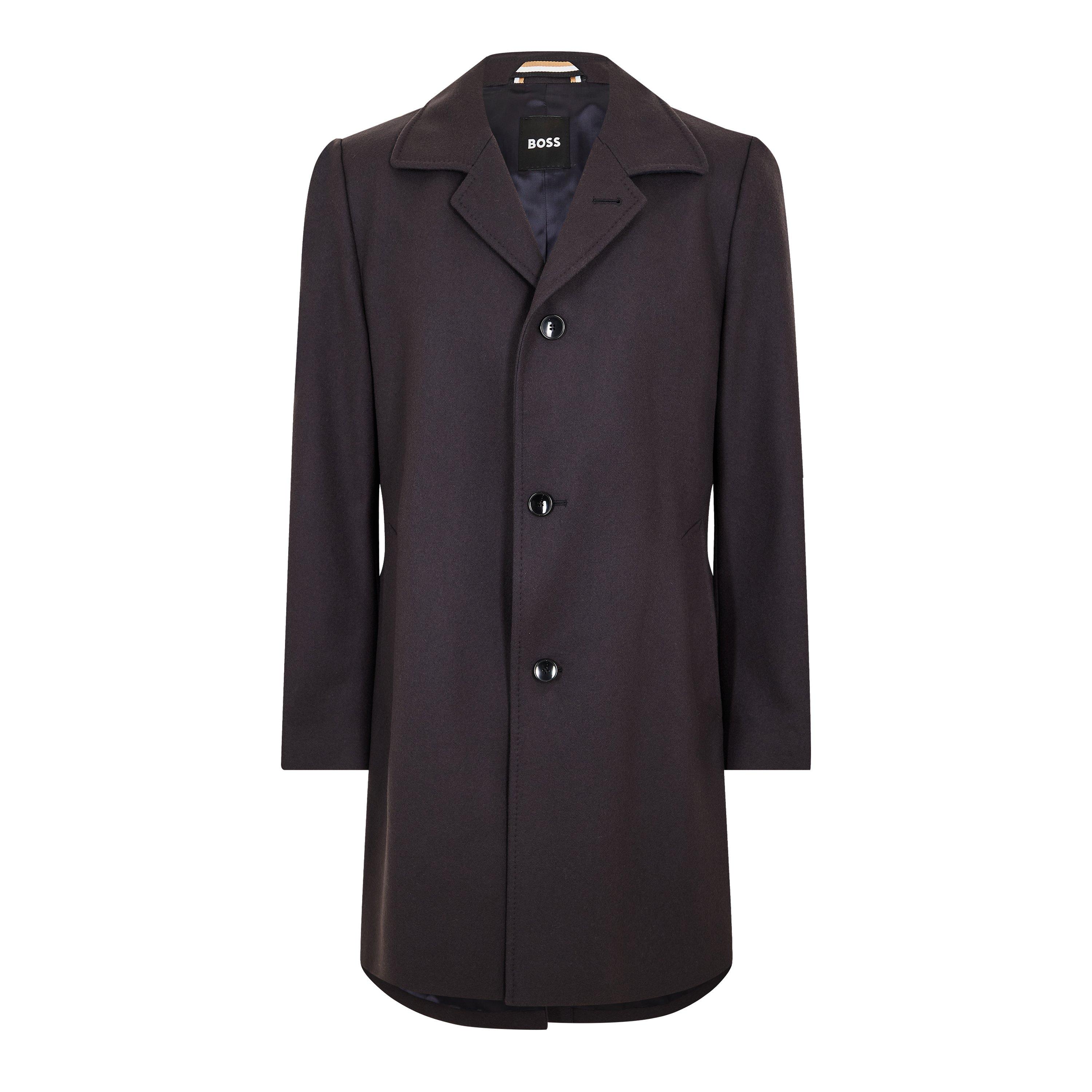 Dark Blue - Boss - Men's H-Task Overcoat - 1