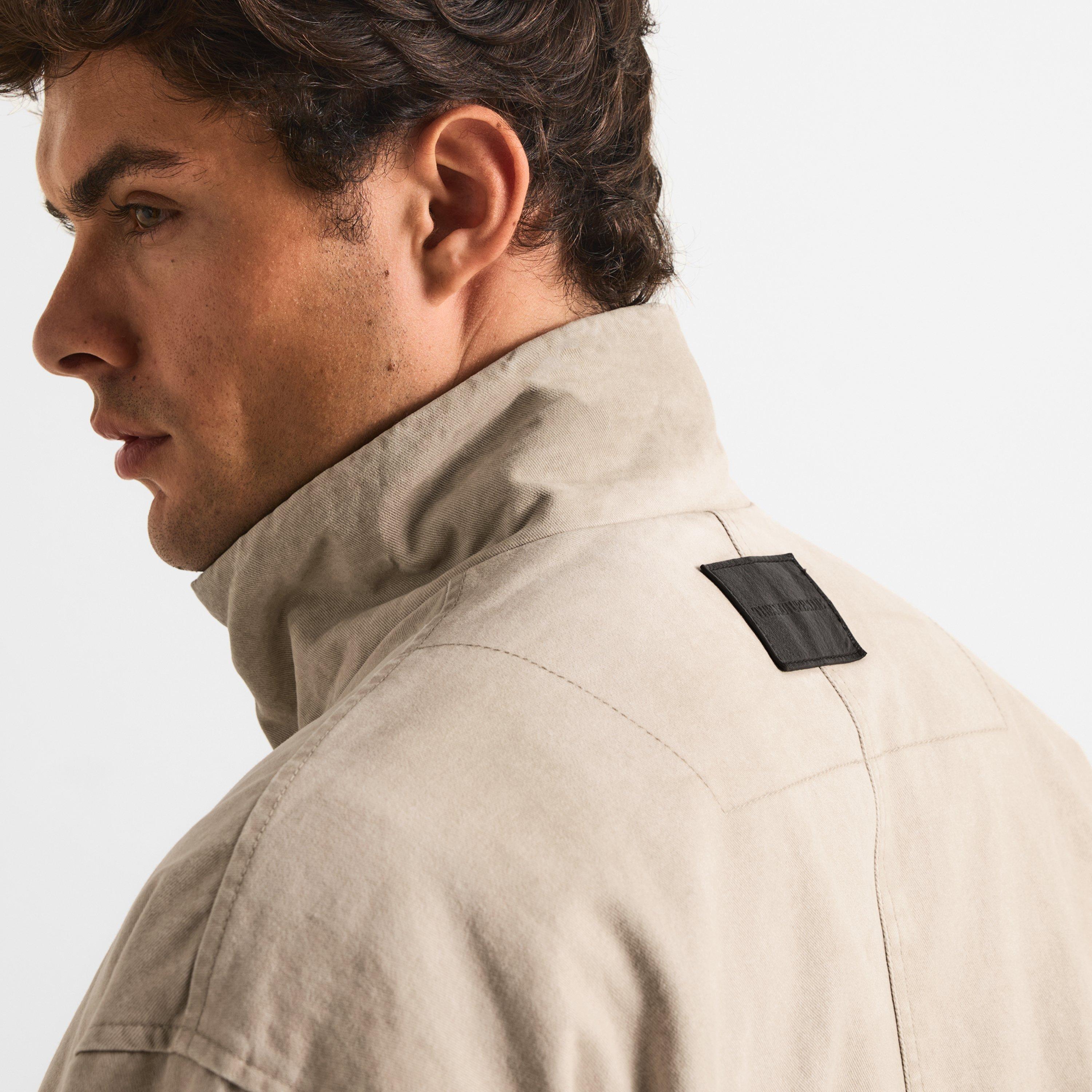 Beige - The Couture Club - Men's Workwear Oversized-Fit Field Jacket - 5