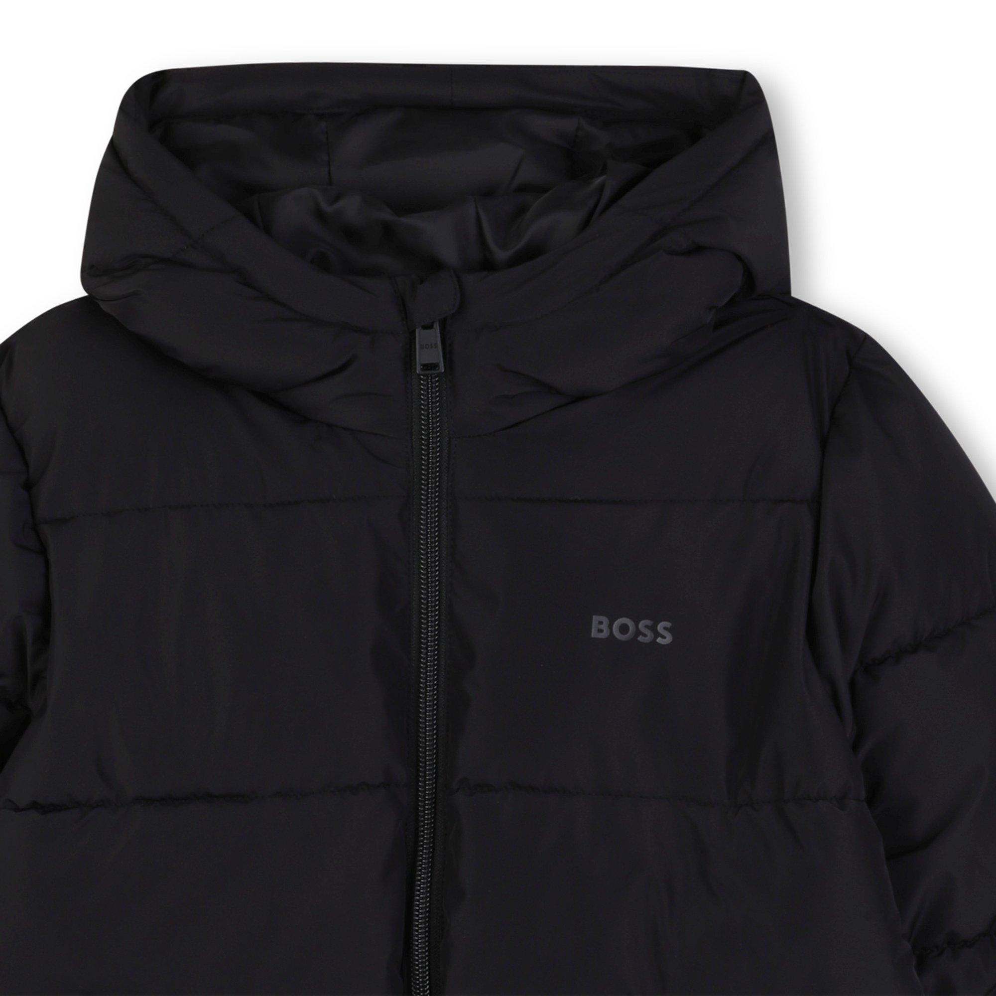 Preto - Boss - Boss Hooded Puffer Jn61 - 3