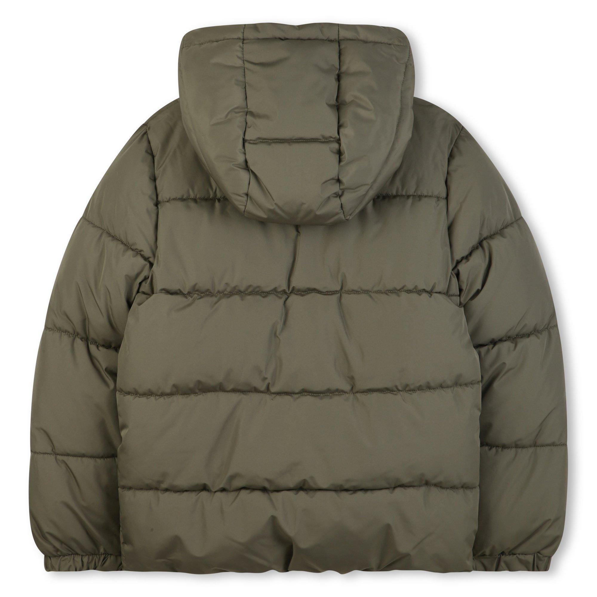 Green - Boss - Kids' Hooded Medium Puffer Jacket - 2