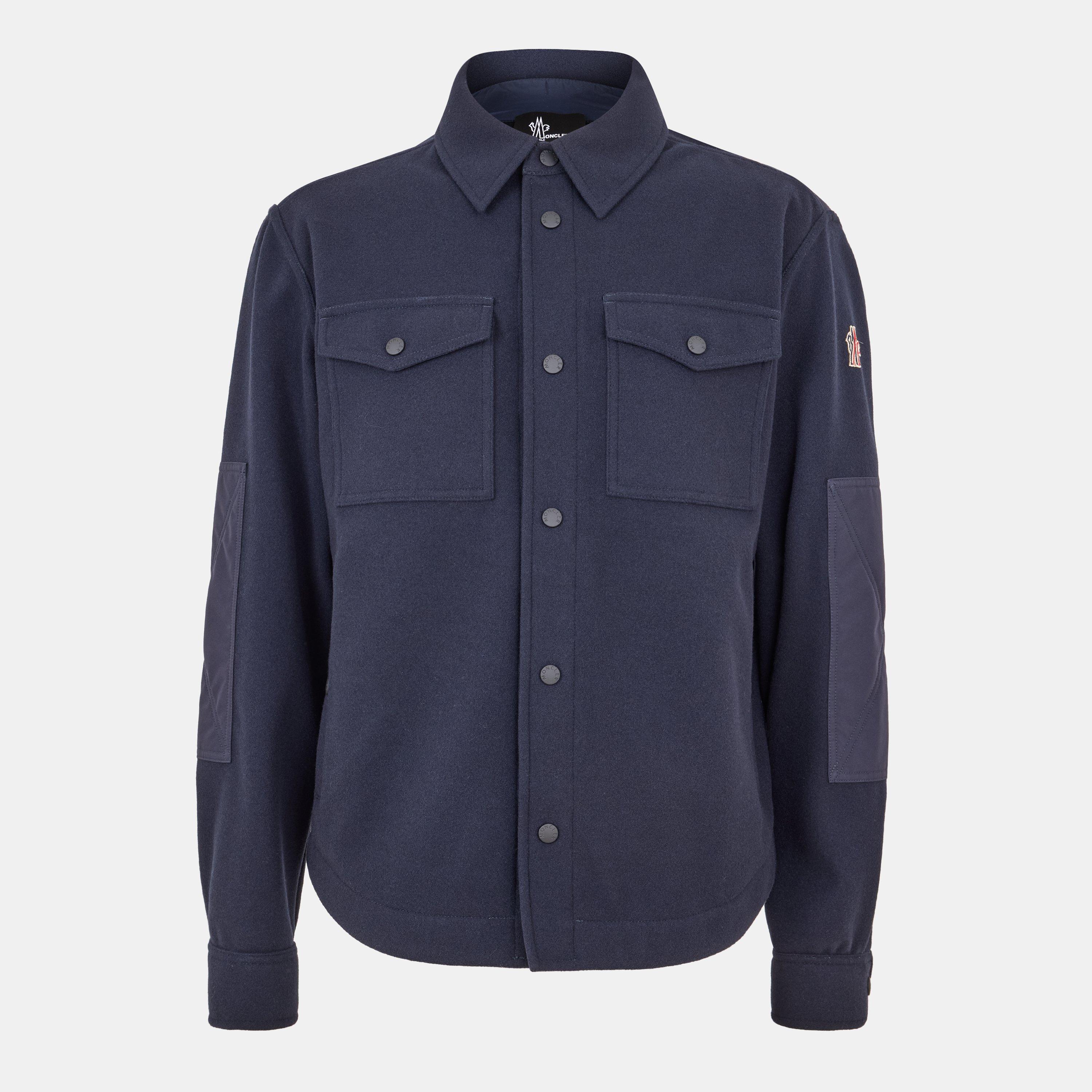 Moncler Grenoble Men's MonclerG Wool Overshirt - Navy 742 - S