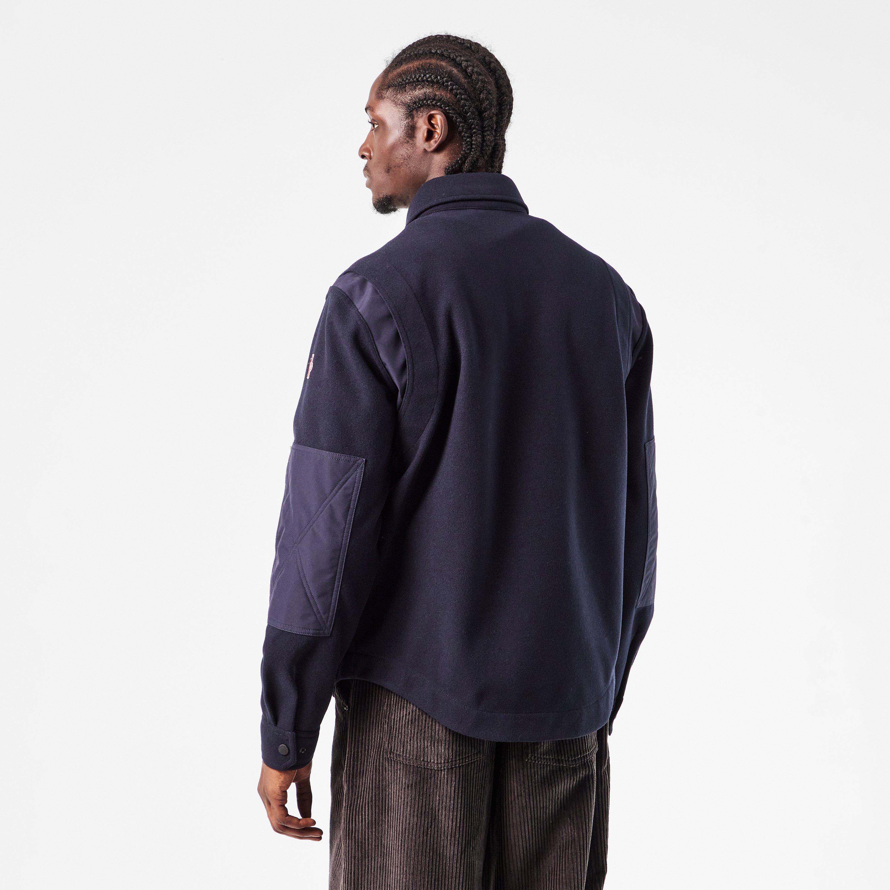 Navy 742 - Moncler Grenoble - Men's G Wool Overshirt - 4