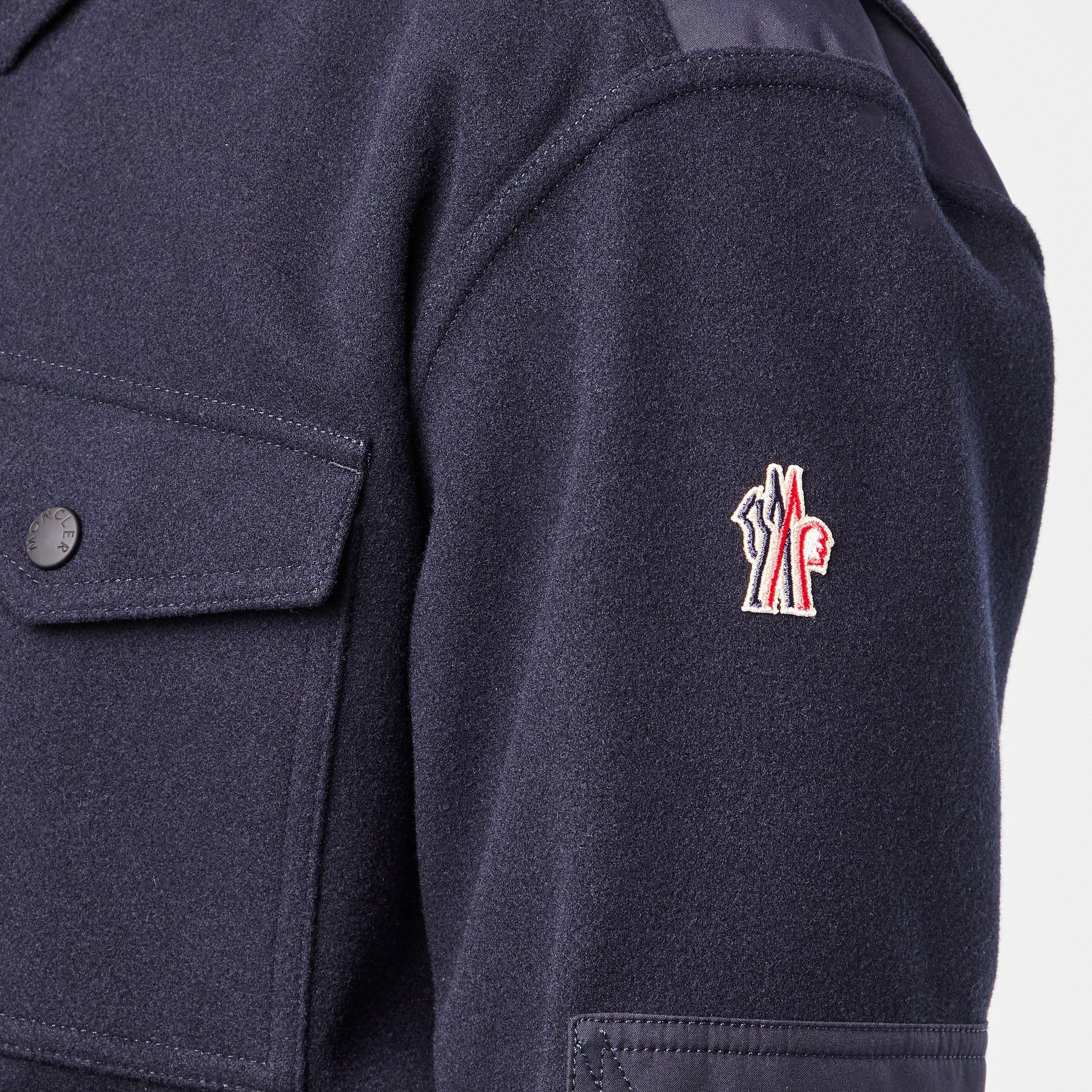 Navy 742 - Moncler Grenoble - Men's G Wool Overshirt - 5