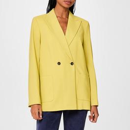 PS Paul Smith Wool Hopsack Double Breasted Blazer