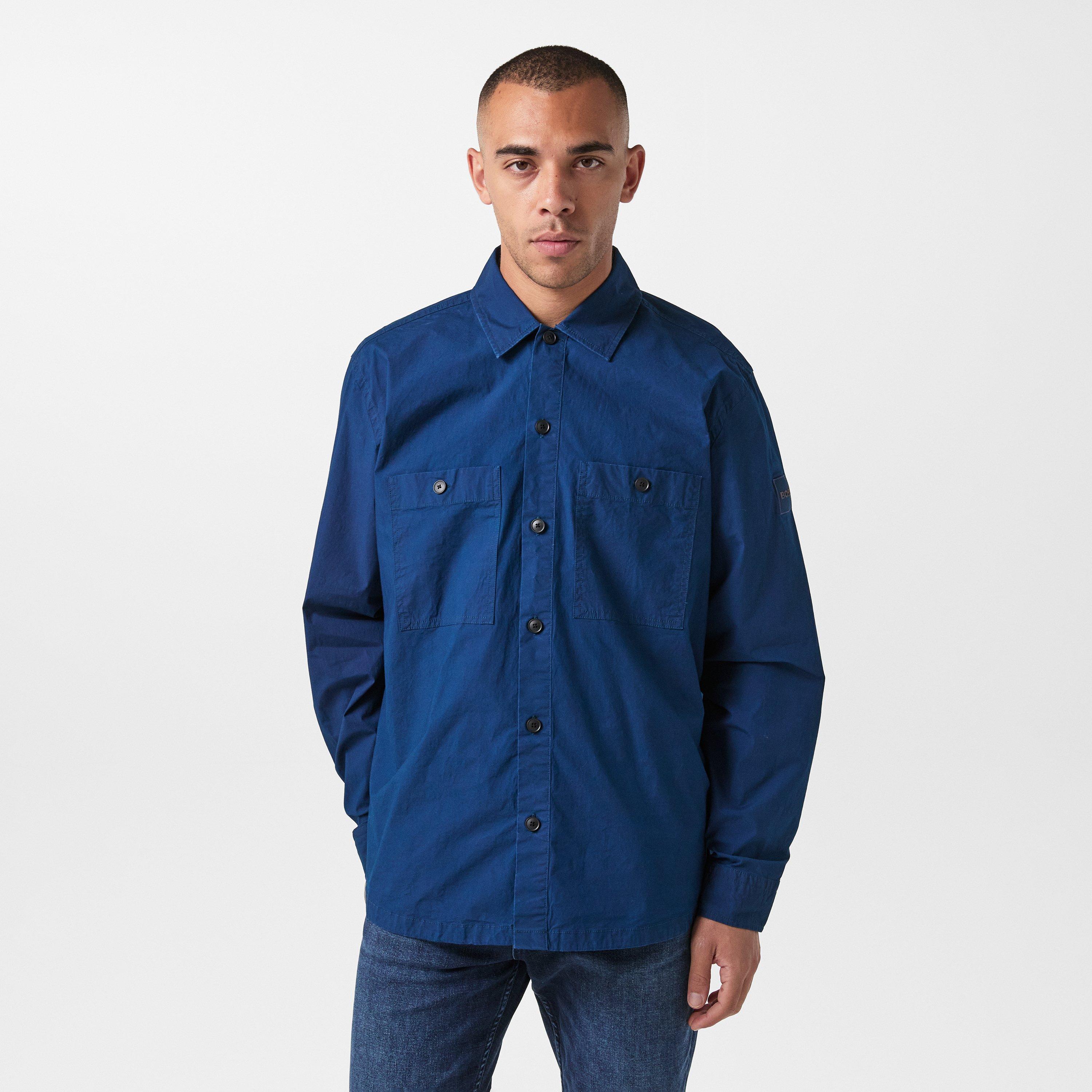 Open Blue 466 - Boss - Men's Locky2  Orange Overshirt - 3