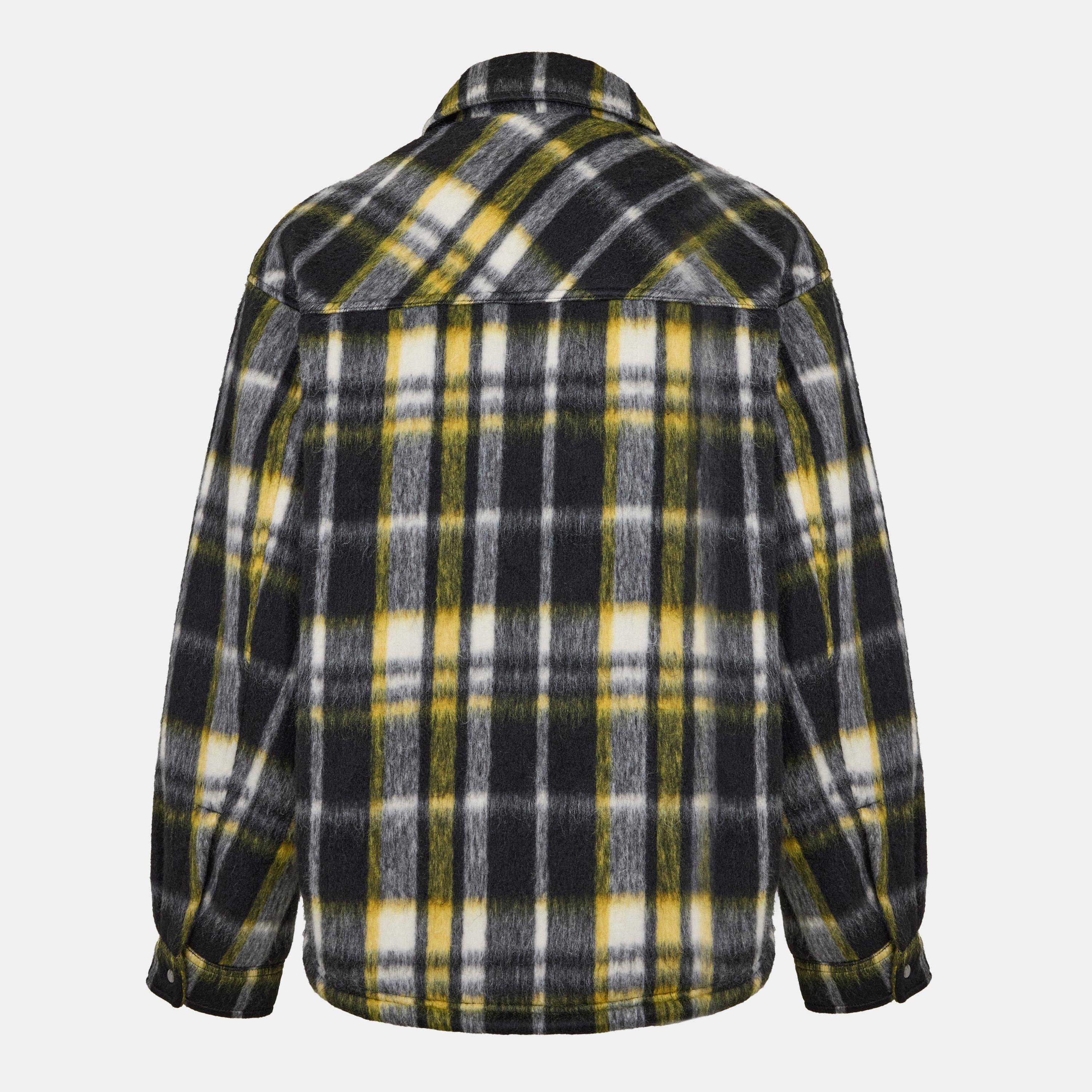 Jet Black - Represent - Men's Check Overshirt - 2