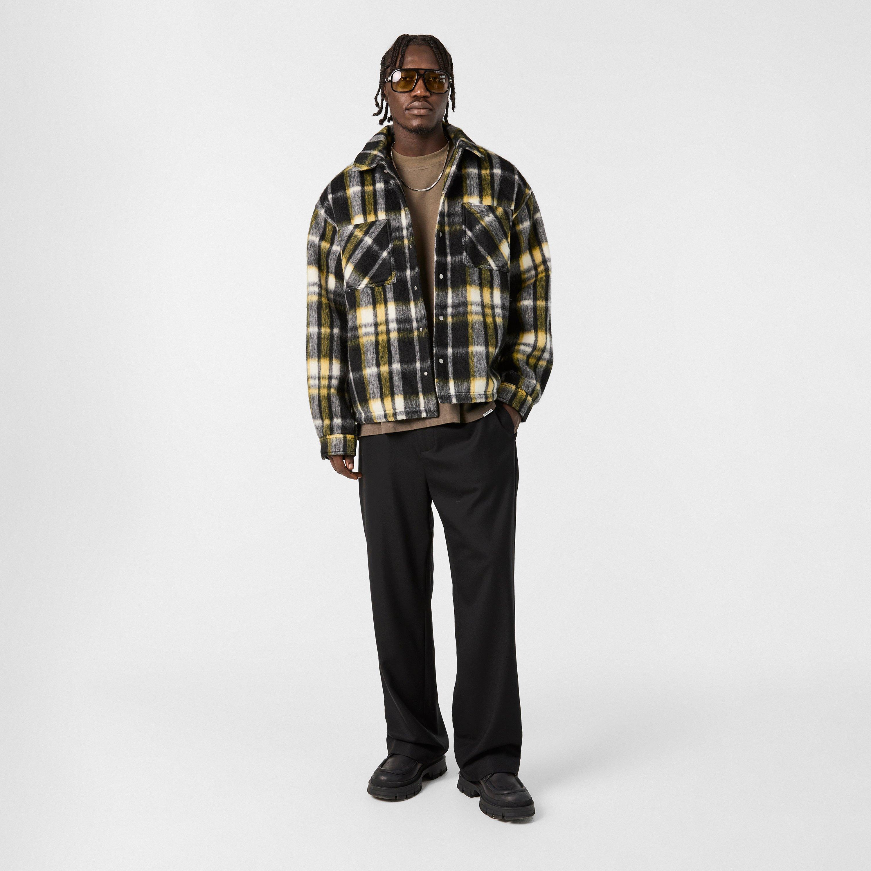 Jet Black - Represent - Men's Check Overshirt - 6