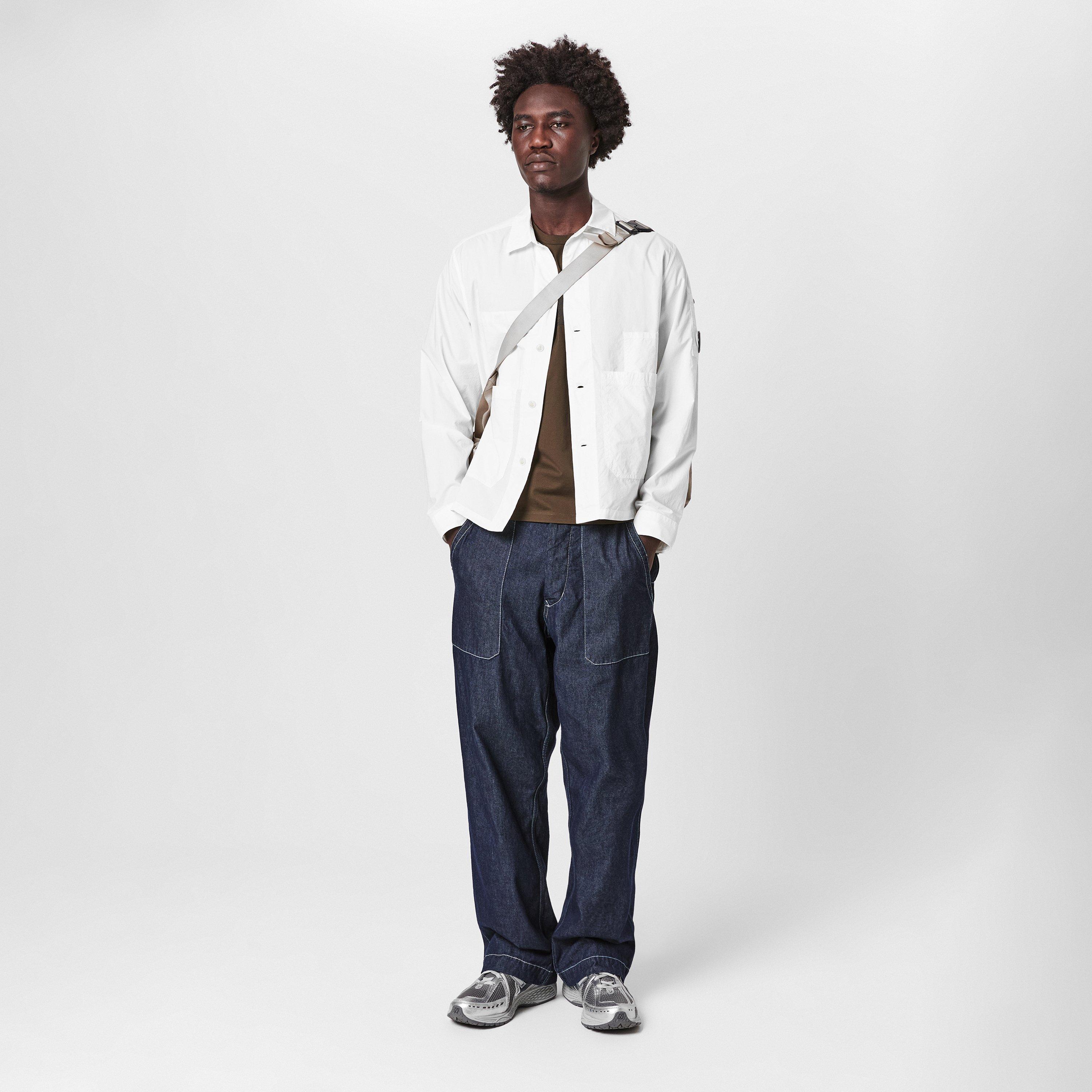 Gauze White 103 - CP Company - Men's Button Up Cotton Long Sleeve 3 Pocket Overshirt - 6