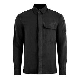 CP Company Linen Cotton Blend Overshirt