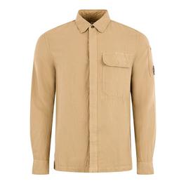 CP Company Linen Cotton Blend Overshirt