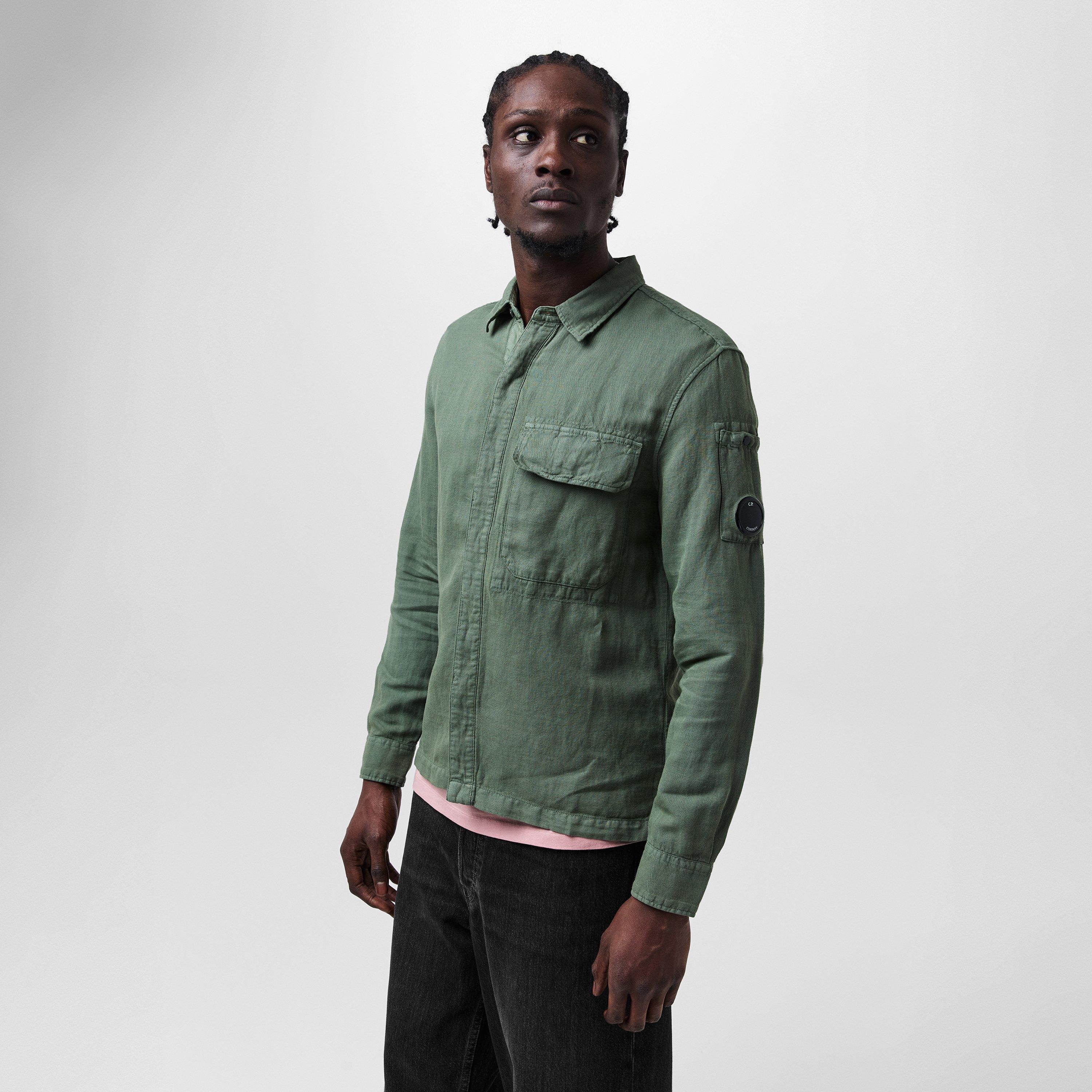 Thyme 669 - CP Company - Men's  Linen Cotton Blend Overshirt - 3