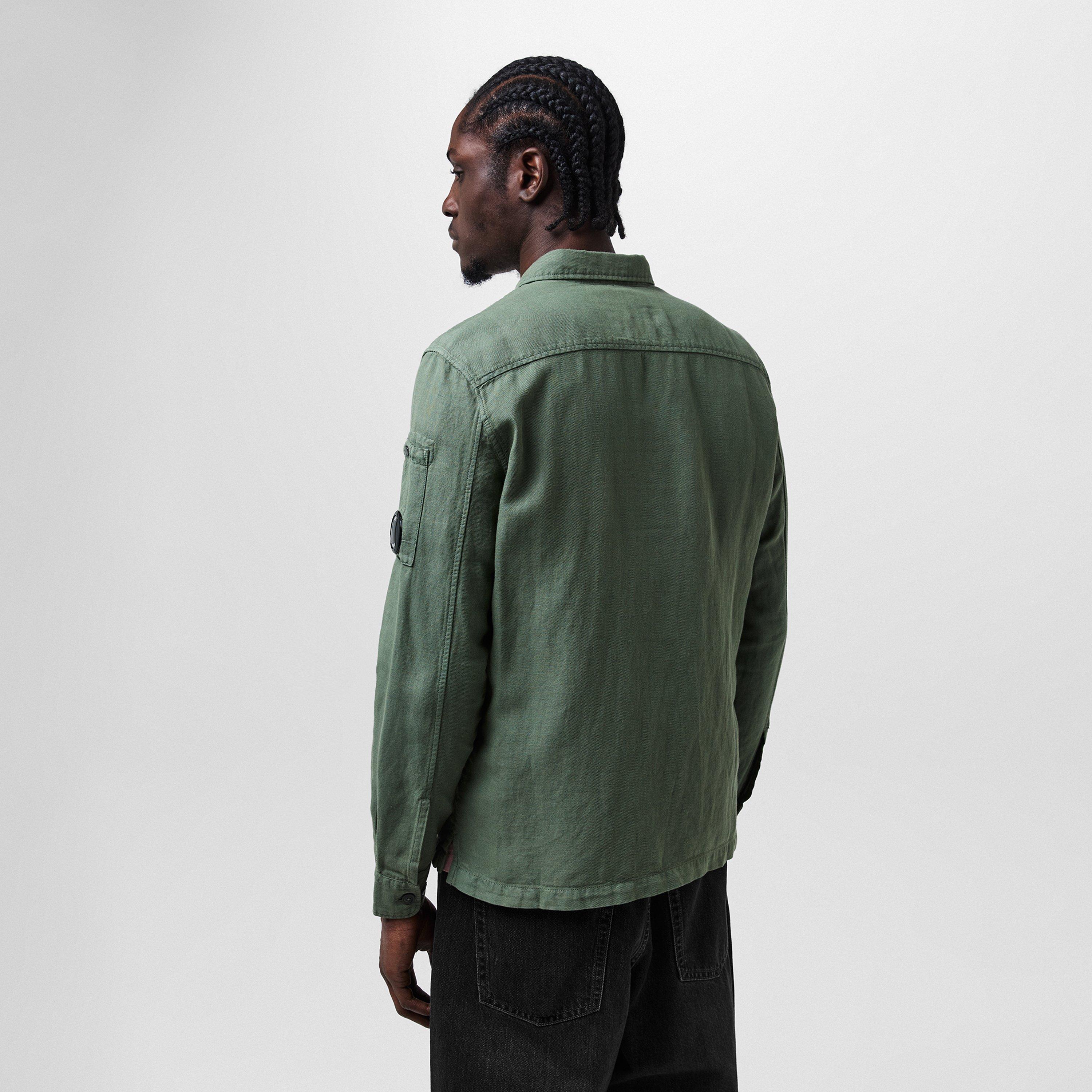 Thyme 669 - CP Company - Men's  Linen Cotton Blend Overshirt - 4