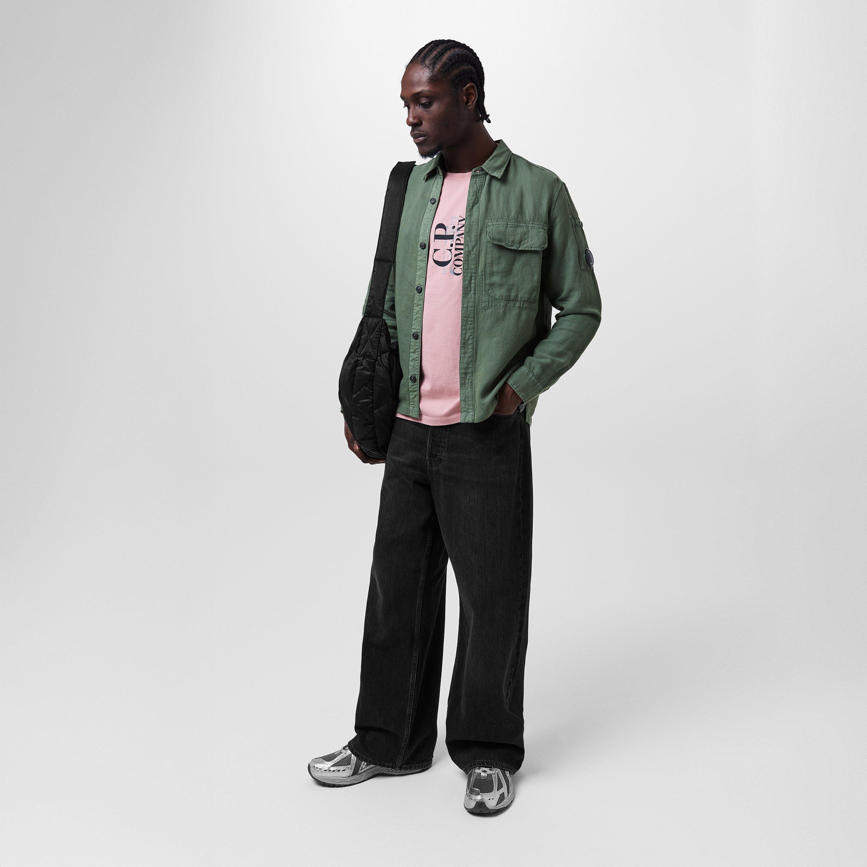 Thyme 669 - CP Company - Men's  Linen Cotton Blend Overshirt - 6