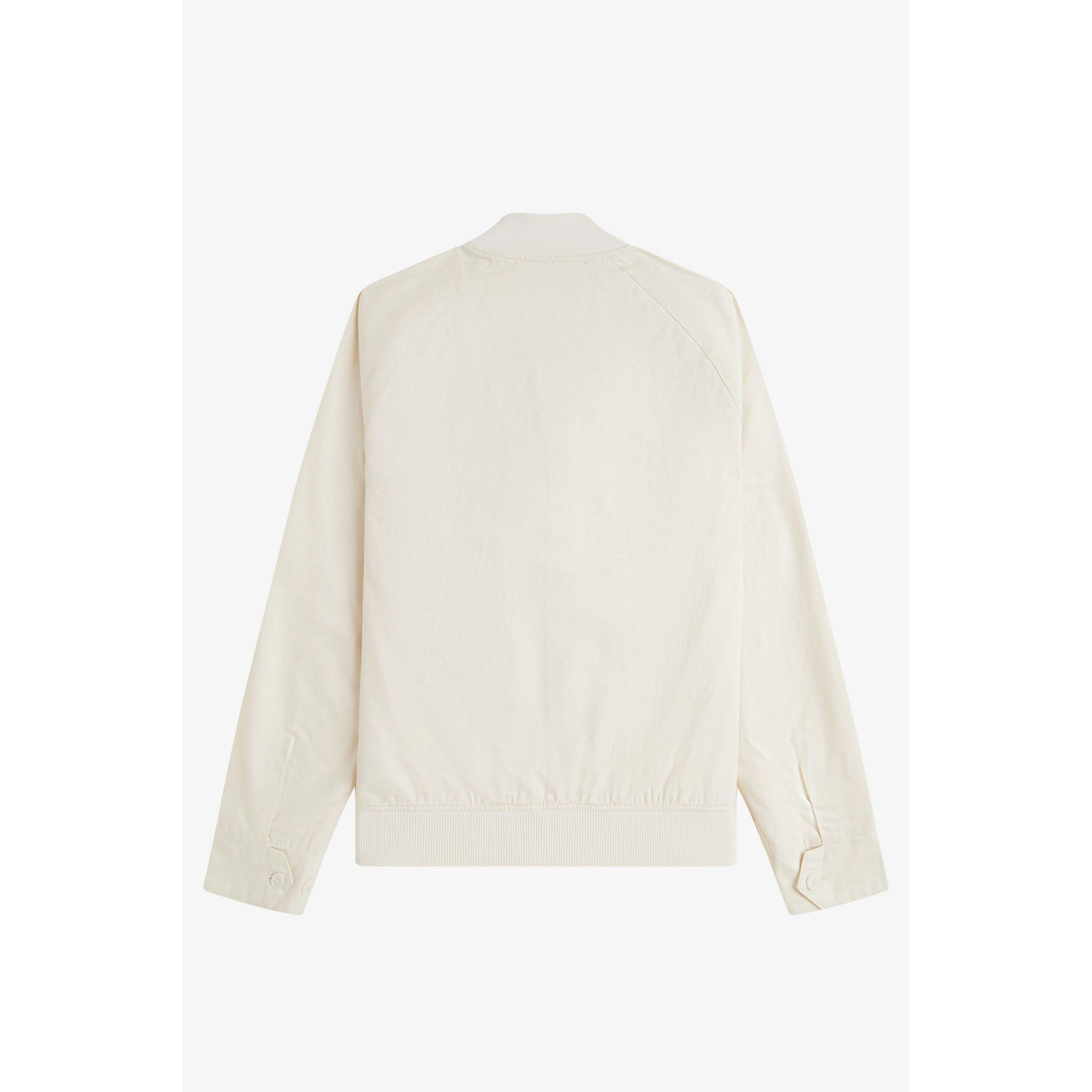 Ecru 560 - Fred Perry - Men's Twill Tennis Cotton Button Up Varsity Jacket - 5