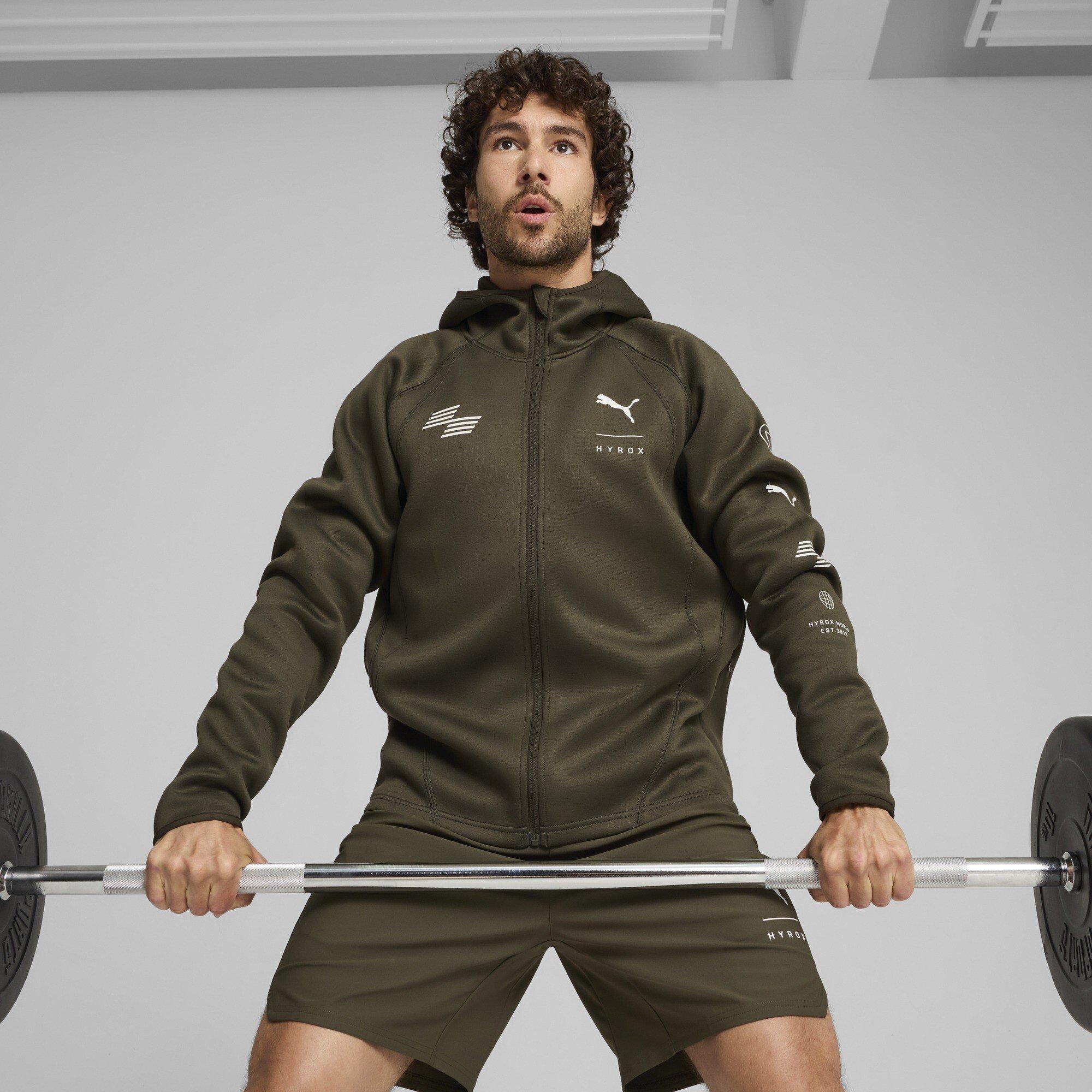 Dark Olive - Puma - Puma Hyrox X Cloudspun Techbl Jacket Training Mens - 3