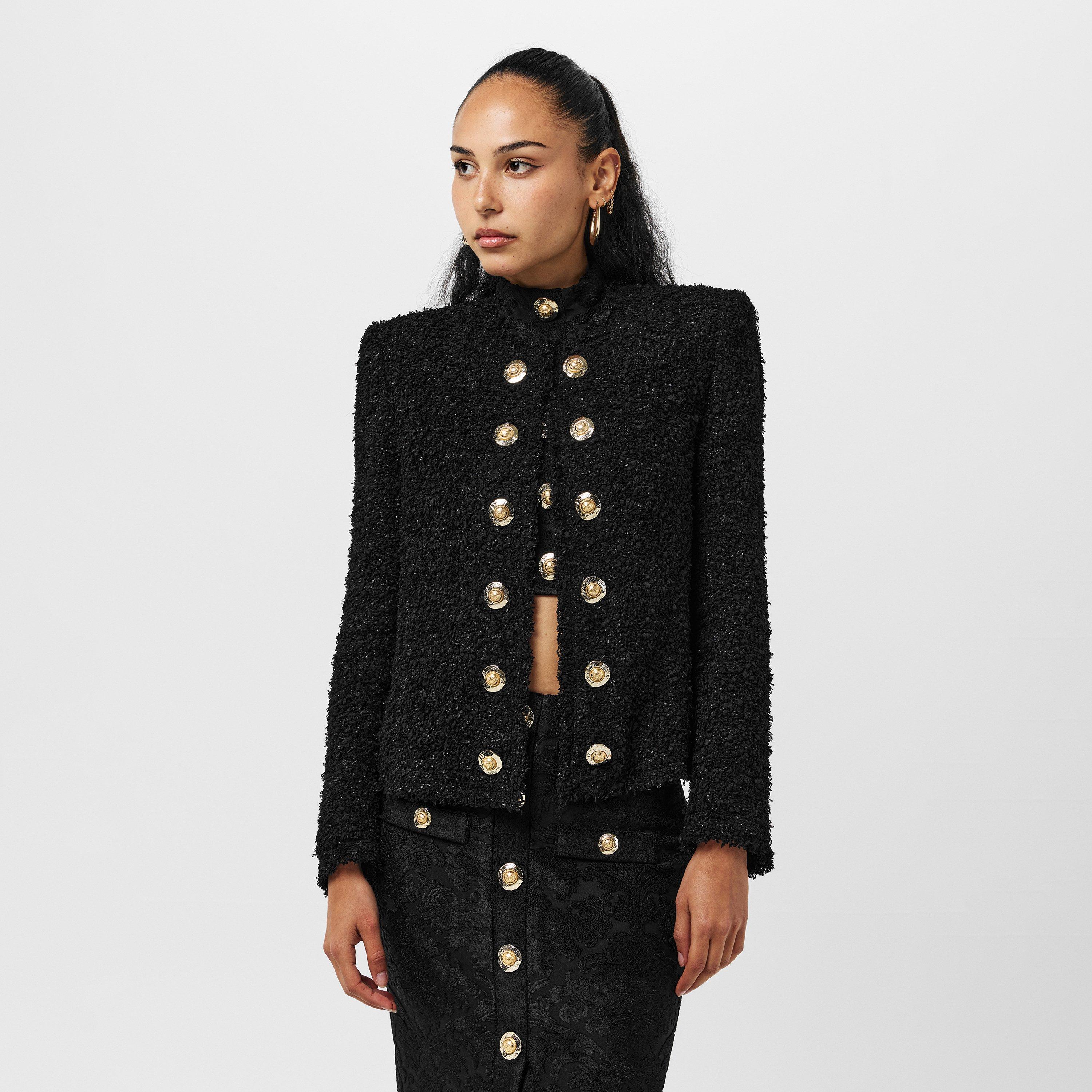 Noir - Balmain - Women's  Windproof Water-Resistant Softshell Jacket - 3