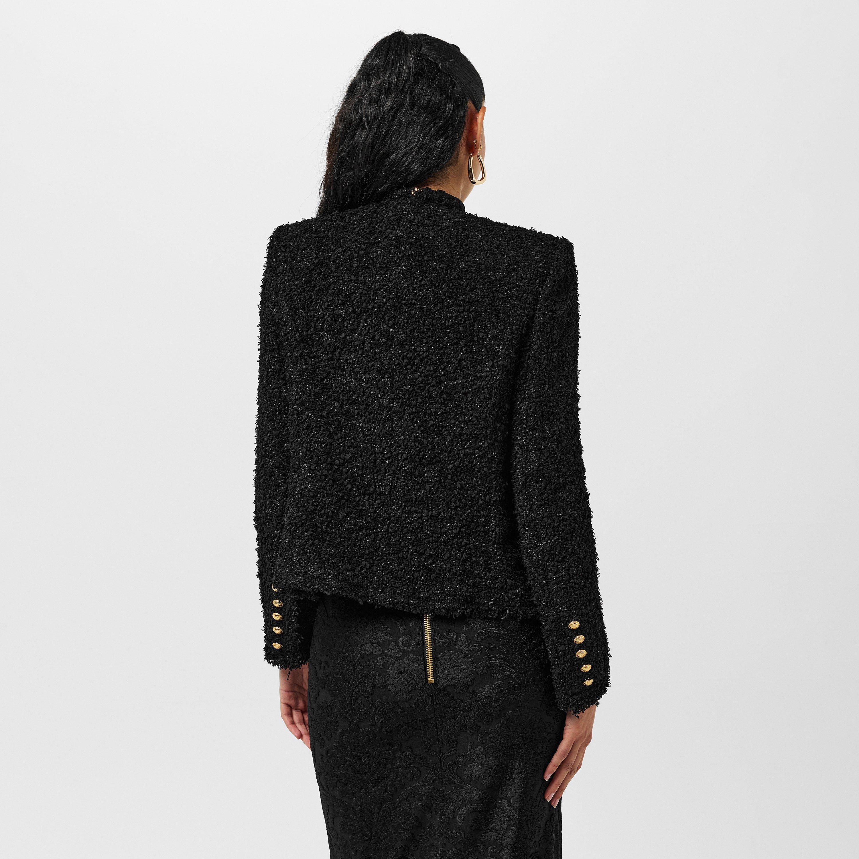 Noir - Balmain - Women's  Windproof Water-Resistant Softshell Jacket - 4