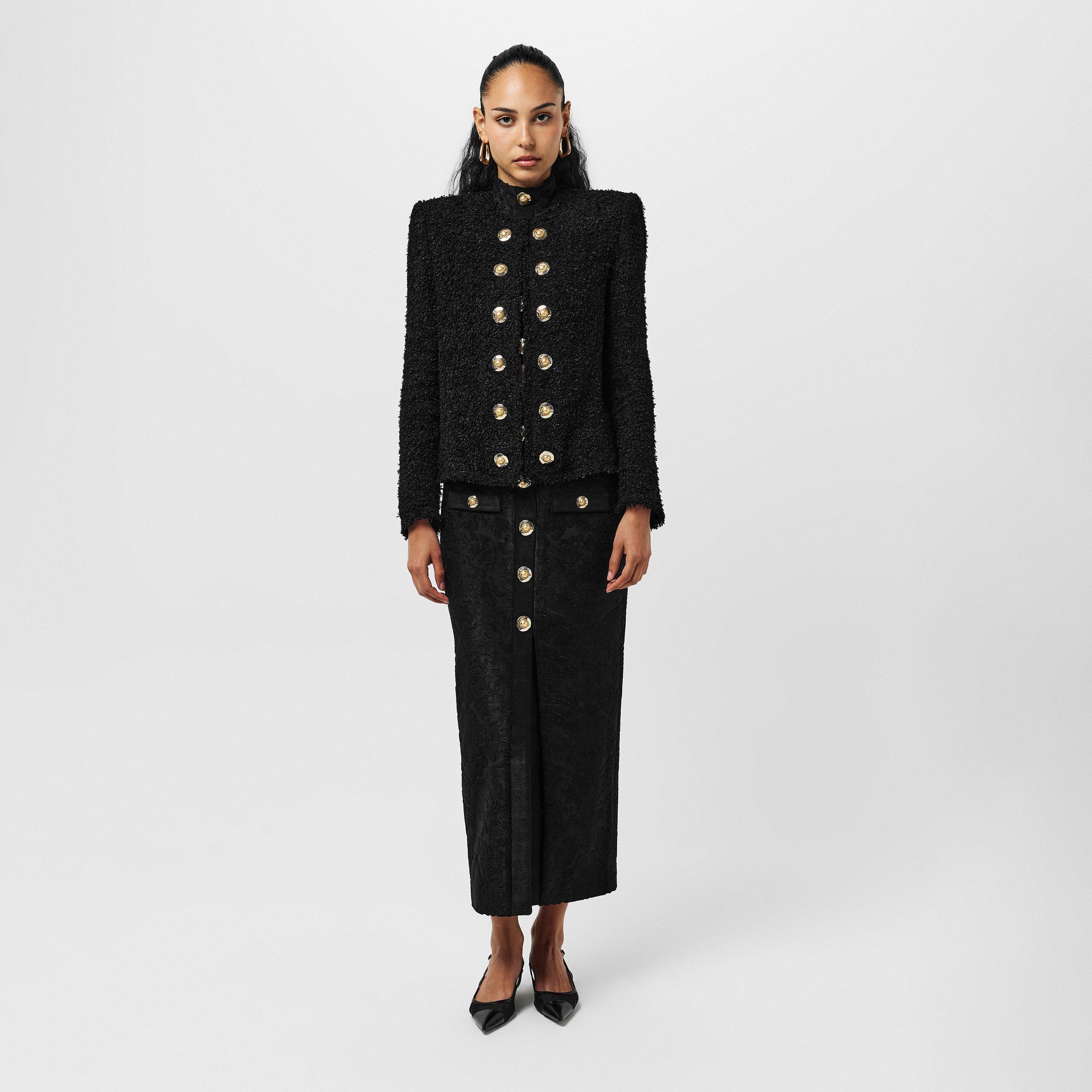 Noir - Balmain - Women's  Windproof Water-Resistant Softshell Jacket - 6