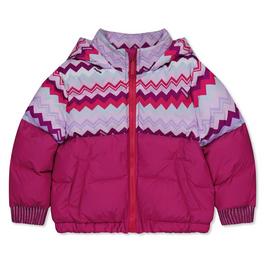 Missoni Zigzag Print Puffer Jacket Juniors