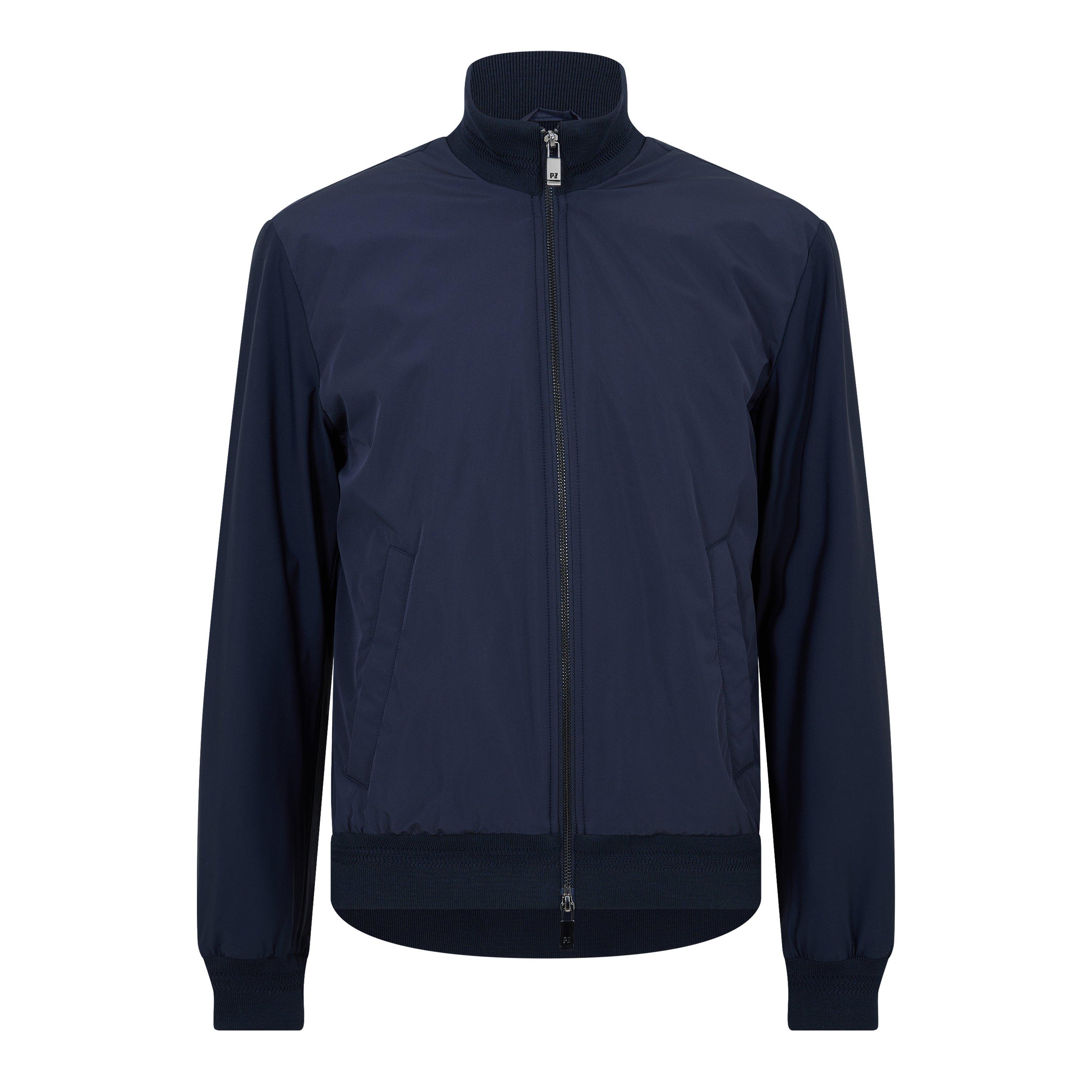 Pal Zileri Men's Zip Bomber Jacket - Navy 1 - 46 (S)