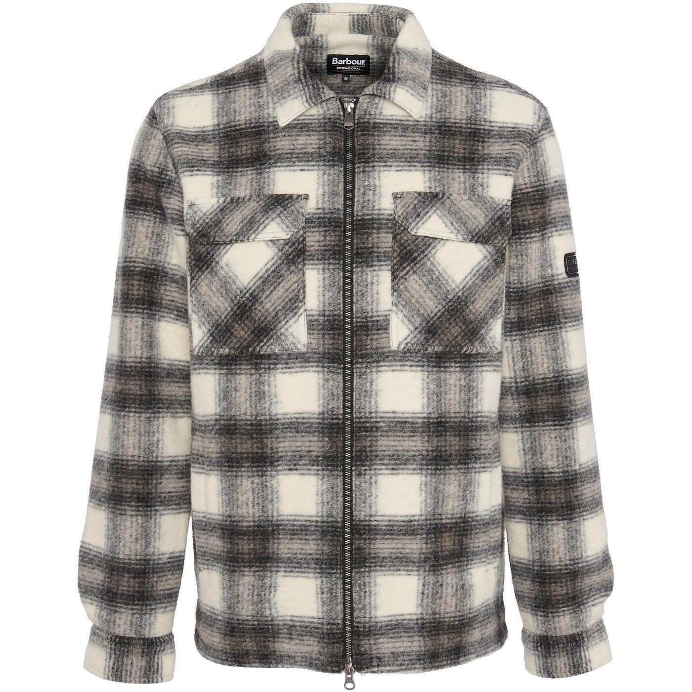 Concrete GY35 - Barbour International - Men's Clayton Brushed Fleece Overshirt - 1