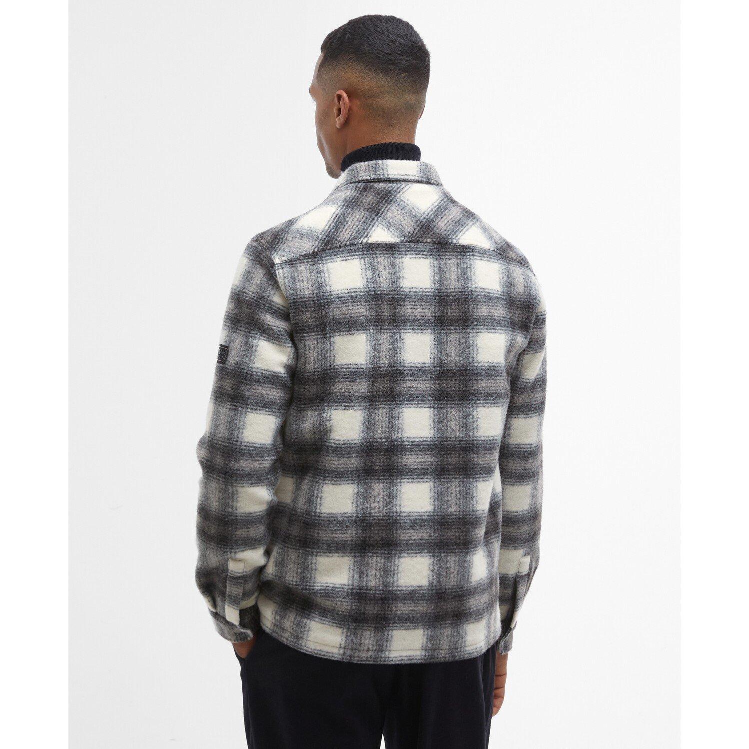 Concrete GY35 - Barbour International - Men's Clayton Brushed Fleece Overshirt - 3