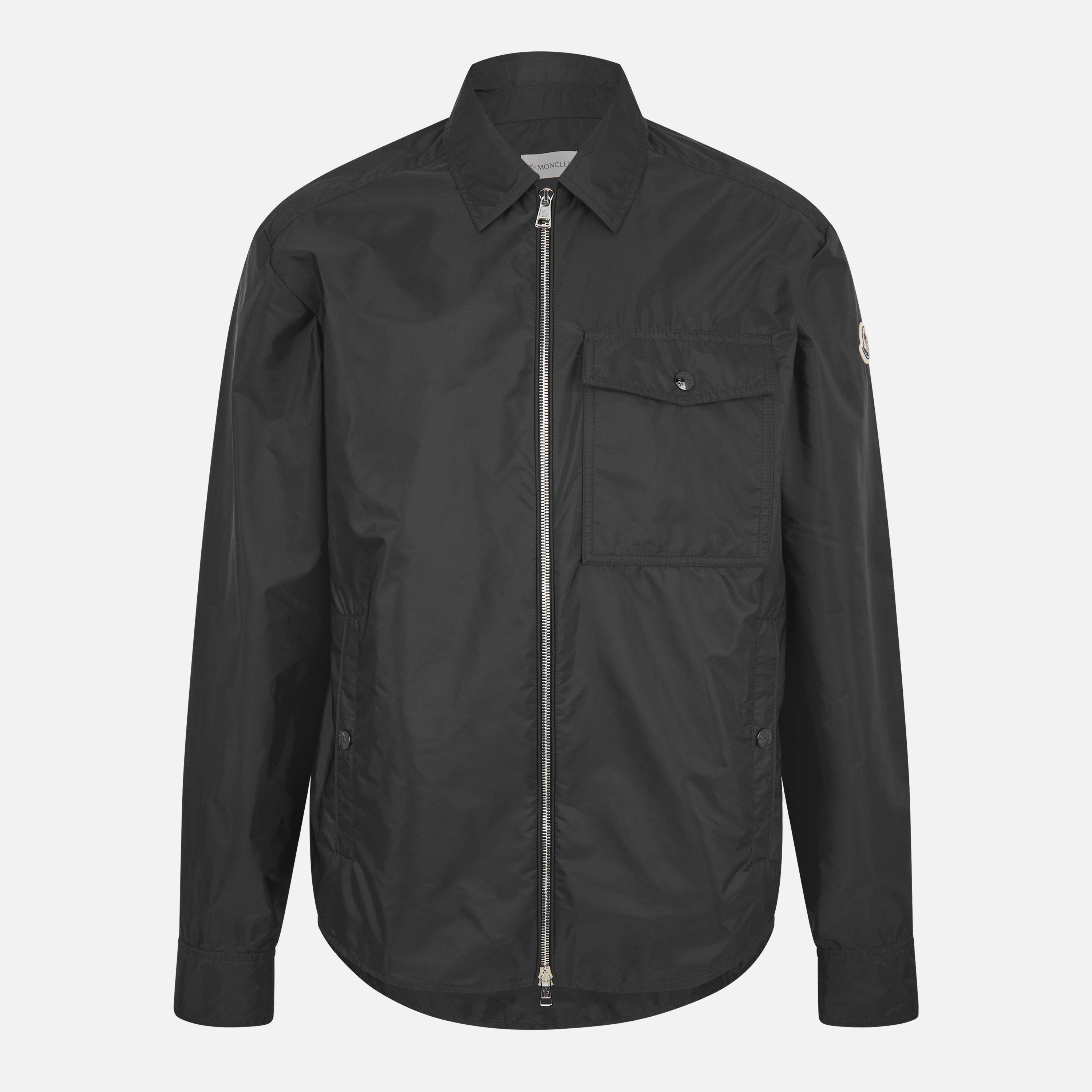 Black 999 - Moncler - Men's Long Sleeve Full Zip 3 Pocket Overshirt - 1