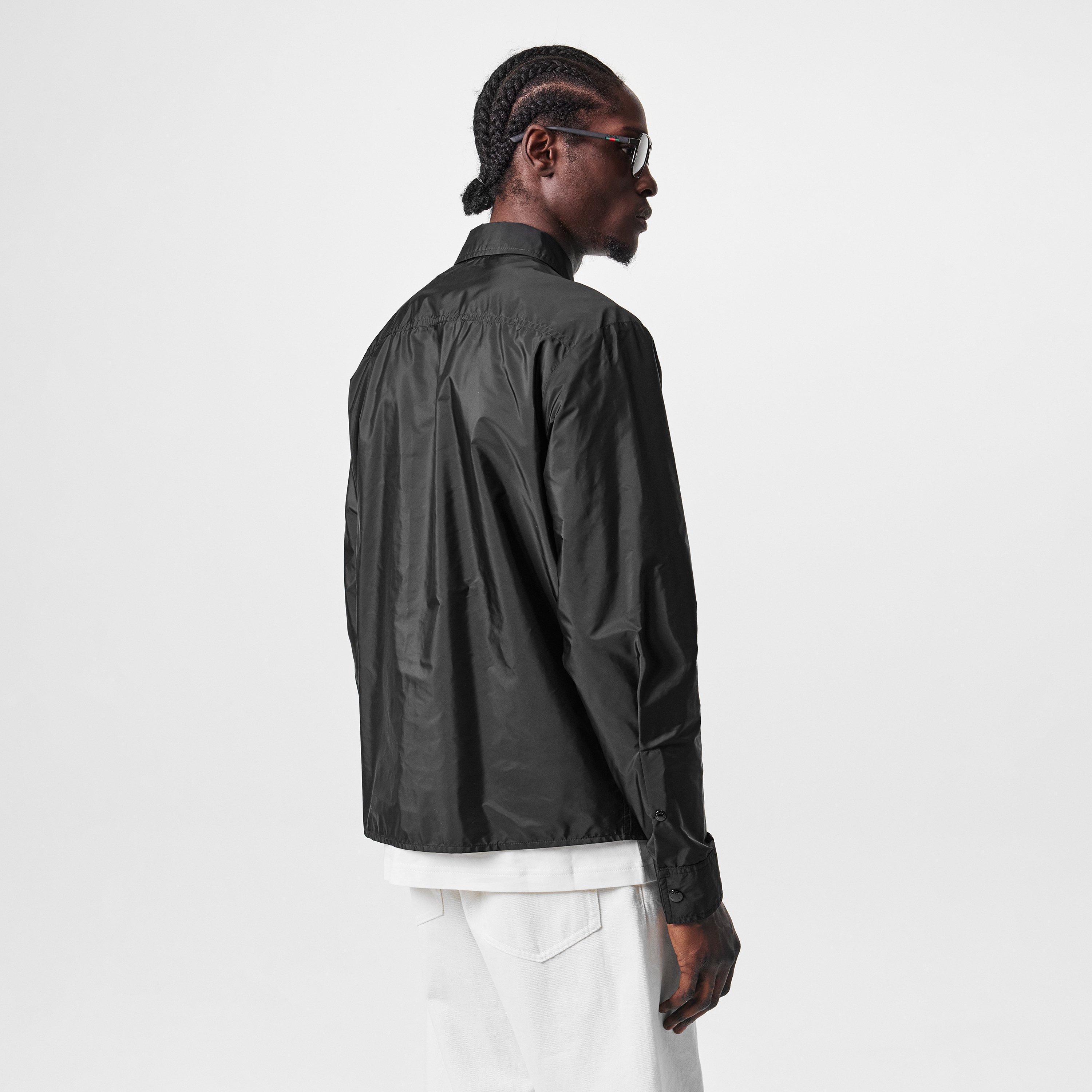 Black 999 - Moncler - Men's Long Sleeve Full Zip 3 Pocket Overshirt - 4