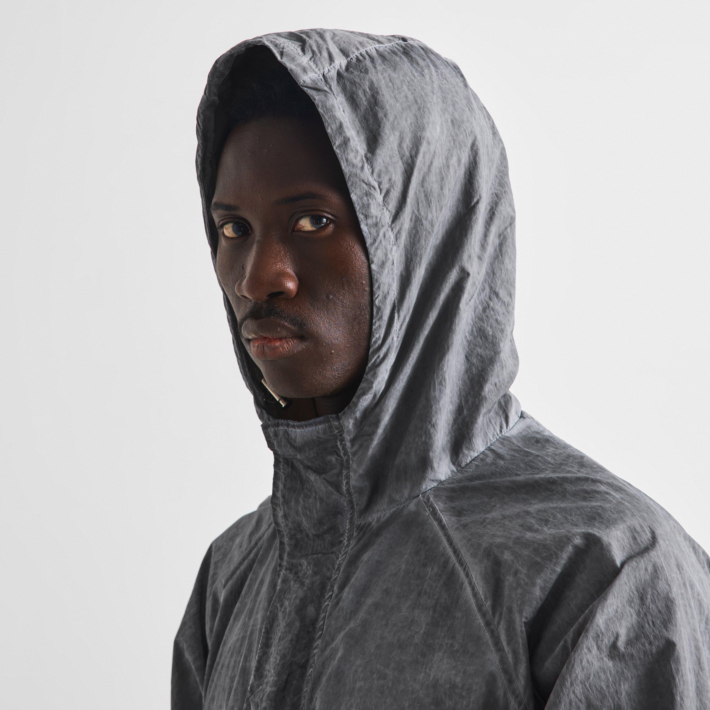 Grey - The Couture Club - Men's Washed Windbreaker - 5