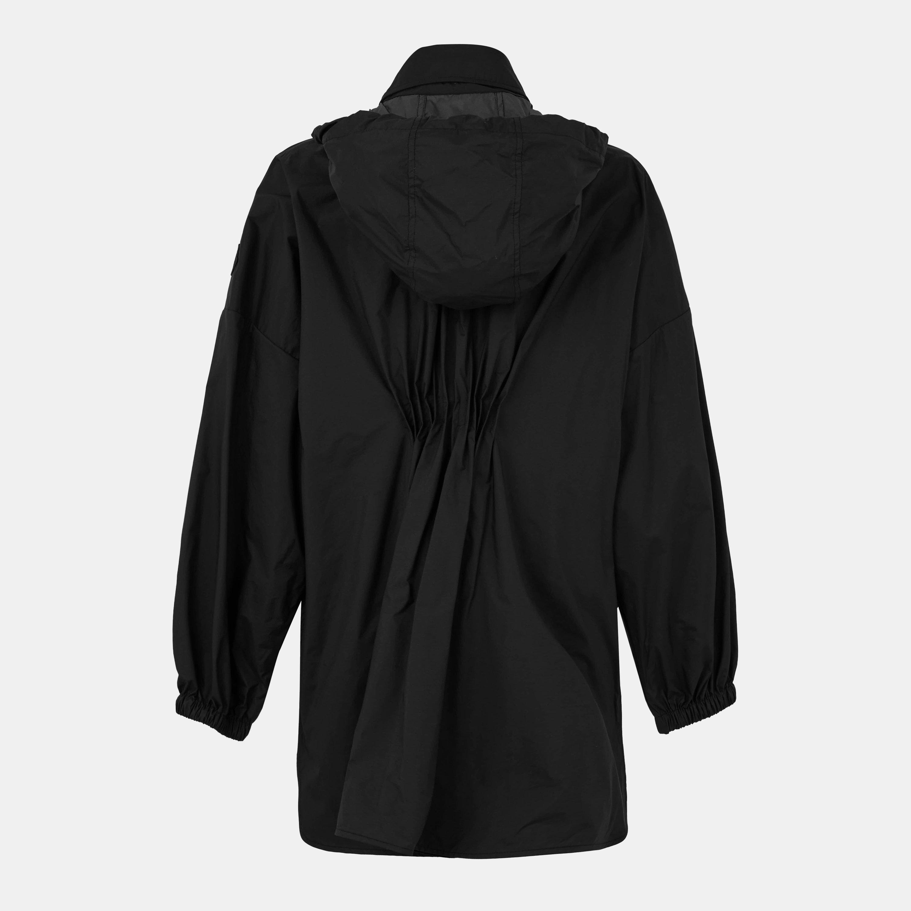 Black 999 - Moncler - Women's  Floral Macrame Cotton Short Sleeve Overshirt - 2