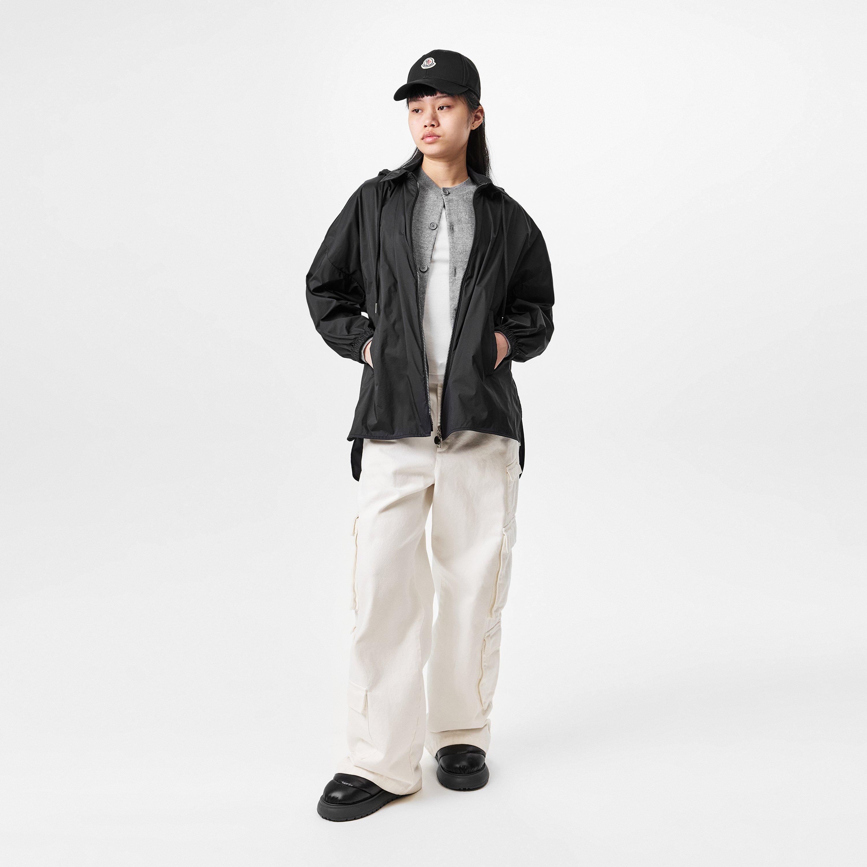 Black 999 - Moncler - Women's  Floral Macrame Cotton Short Sleeve Overshirt - 6