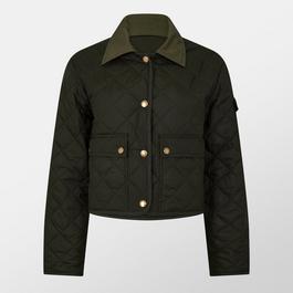 Moncler Chitre Diamond Quilted Padded Shirt Jacket