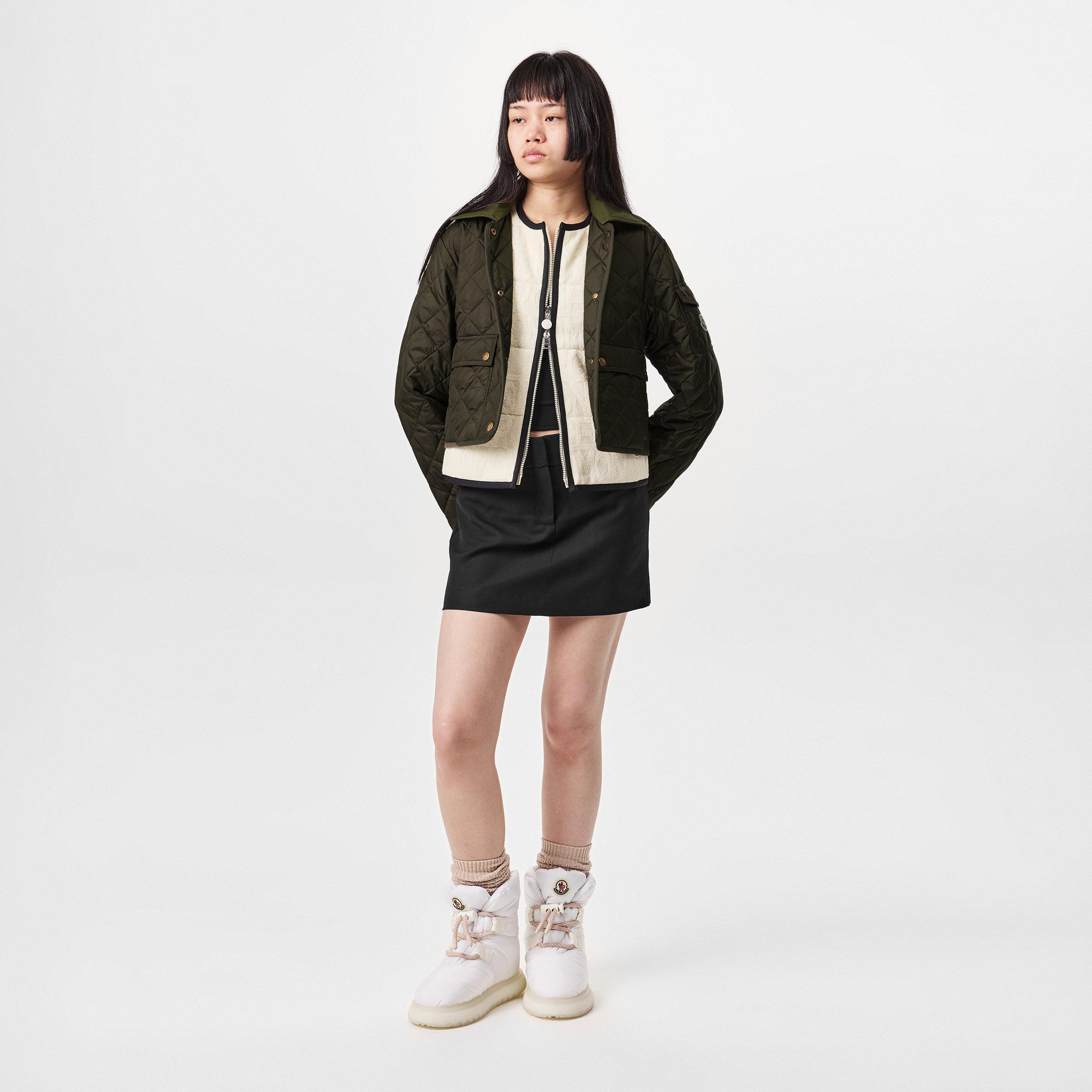 Green 826 - Moncler - Women's  Chitre Long Sleeve Quilted Jacket - 6