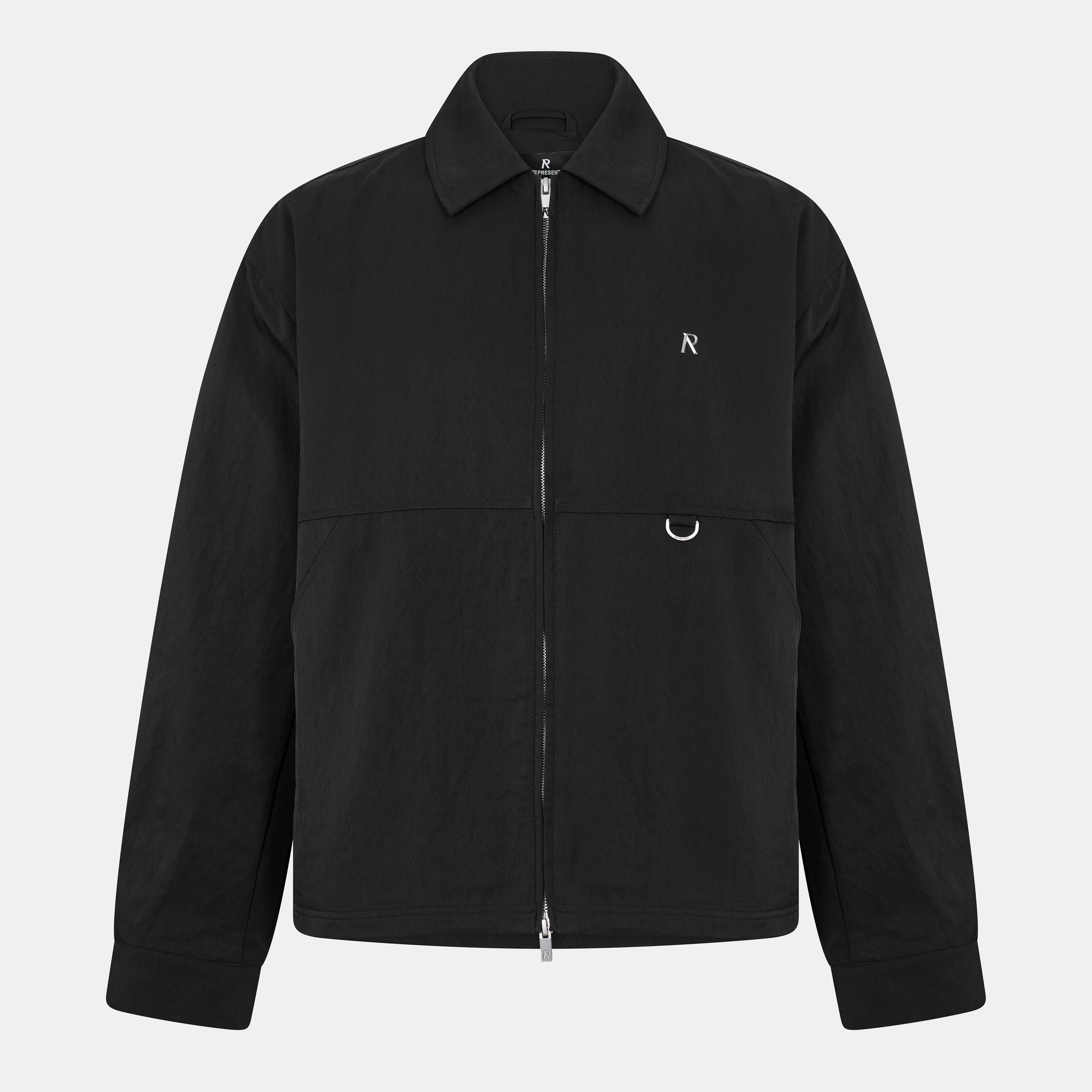 Represent Men's Modern Fit Overshirt - Jet Black - XL