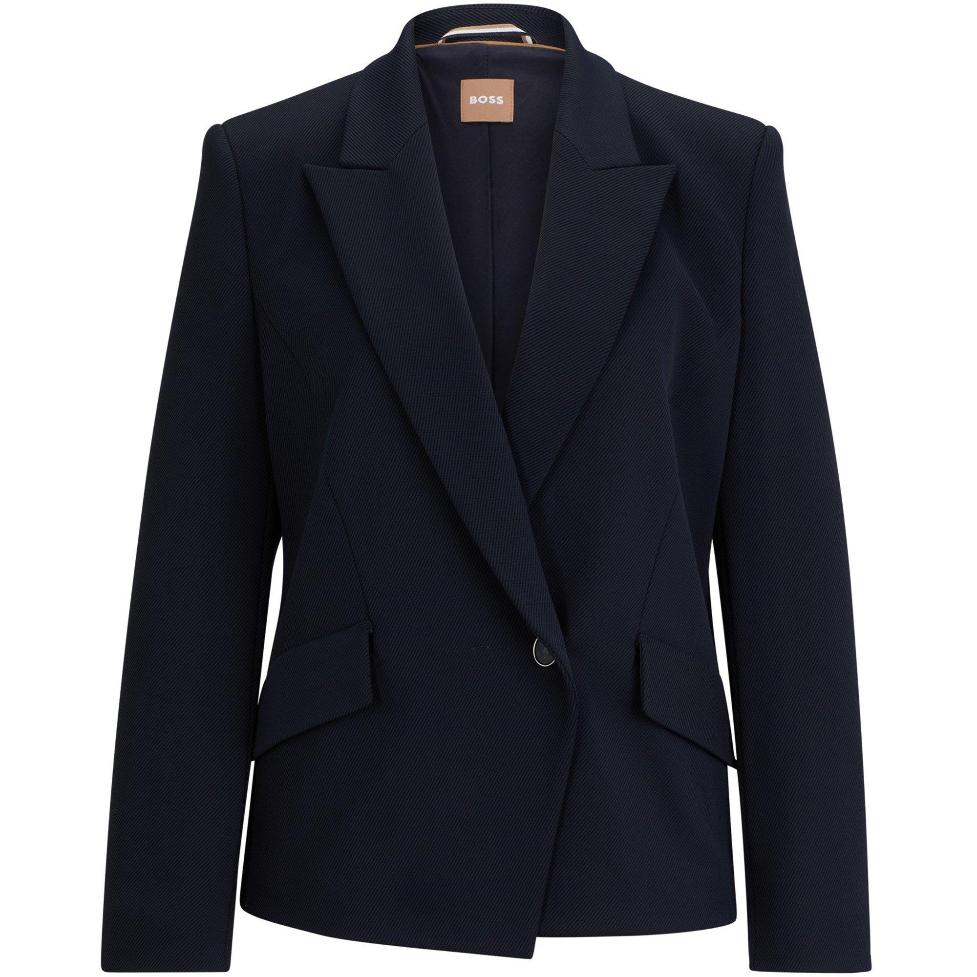 Dark Blue - Boss - Women's Jarinara Structured Blazer - 6