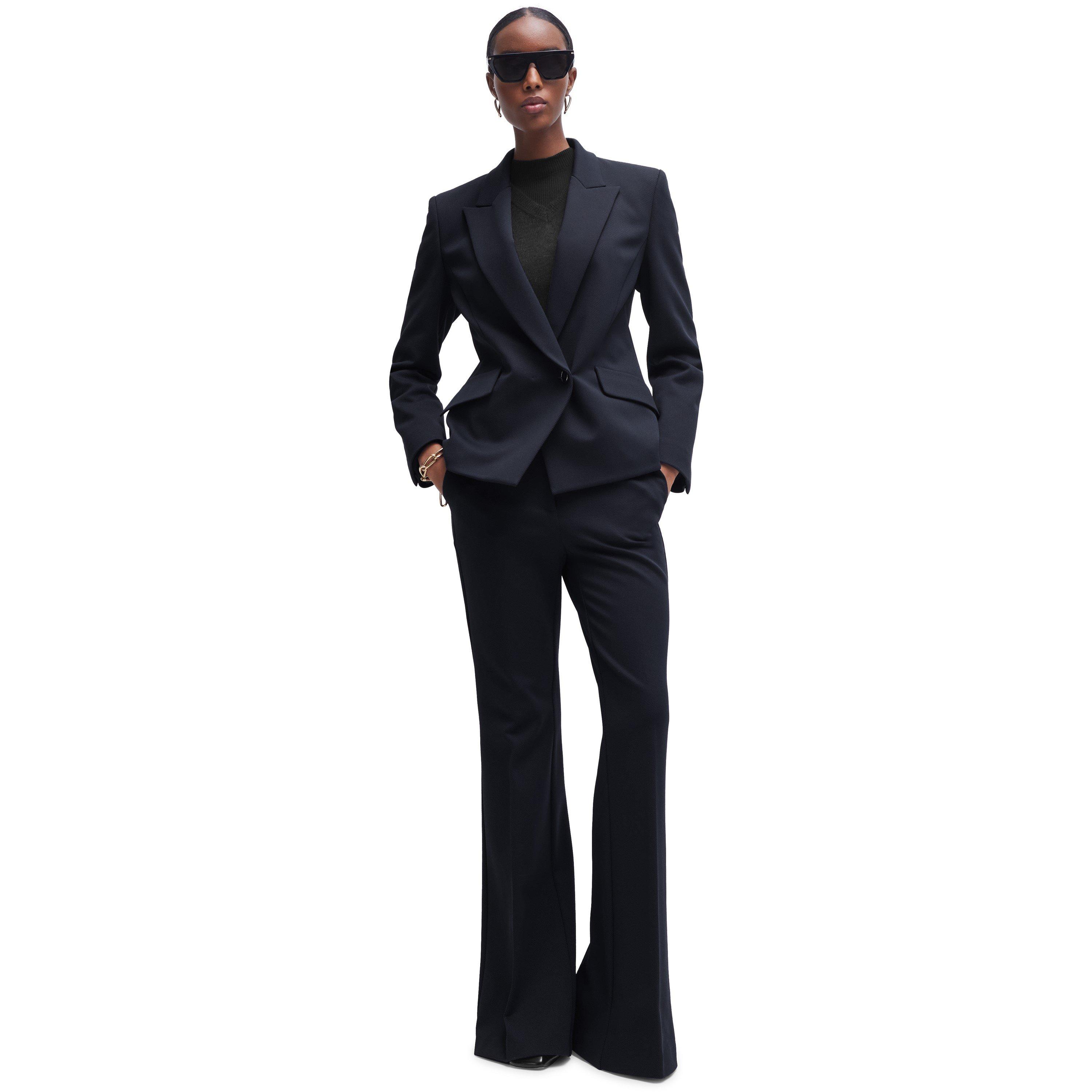 Dark Blue - Boss - Women's Jarinara Structured Blazer - 3