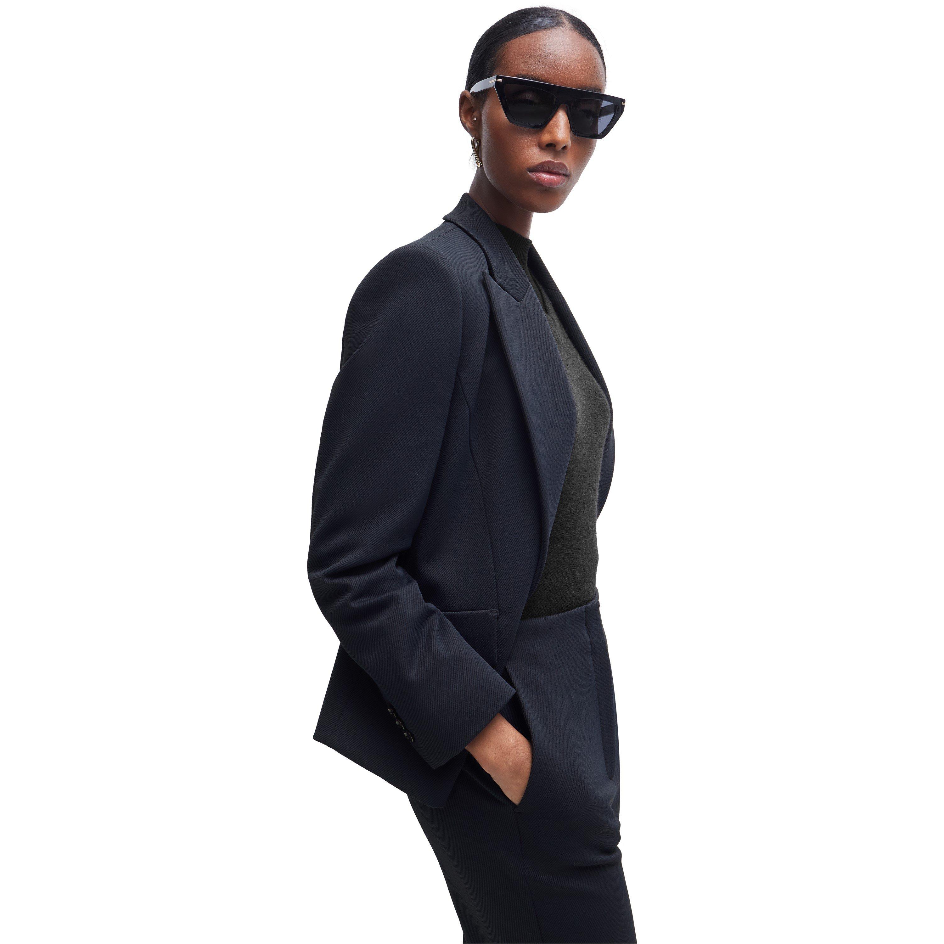 Dark Blue - Boss - Women's Jarinara Structured Blazer - 4