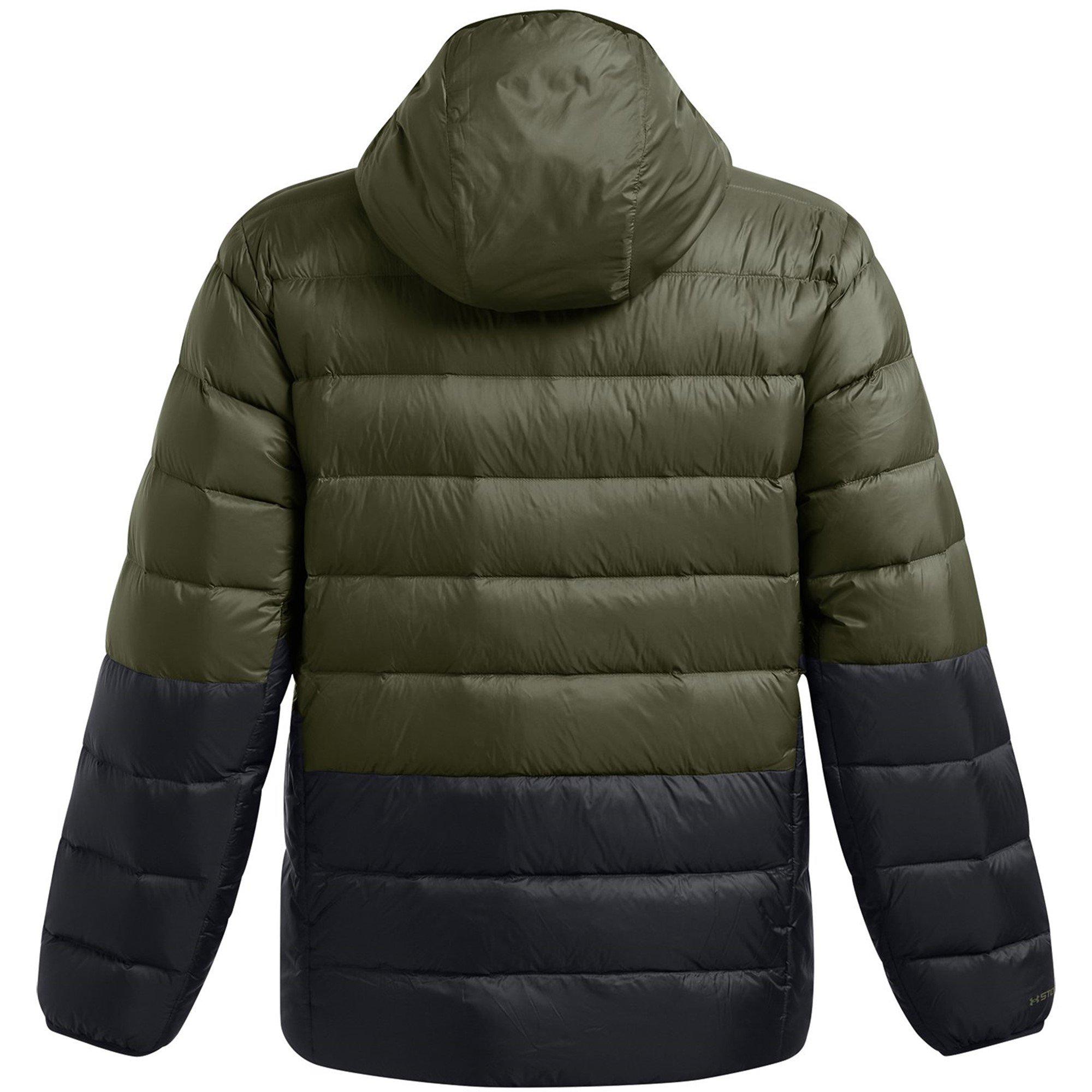 Marine OD Groen - Under Armour - Legend Down Hooded Heavyweight Puffer Jacket - 7