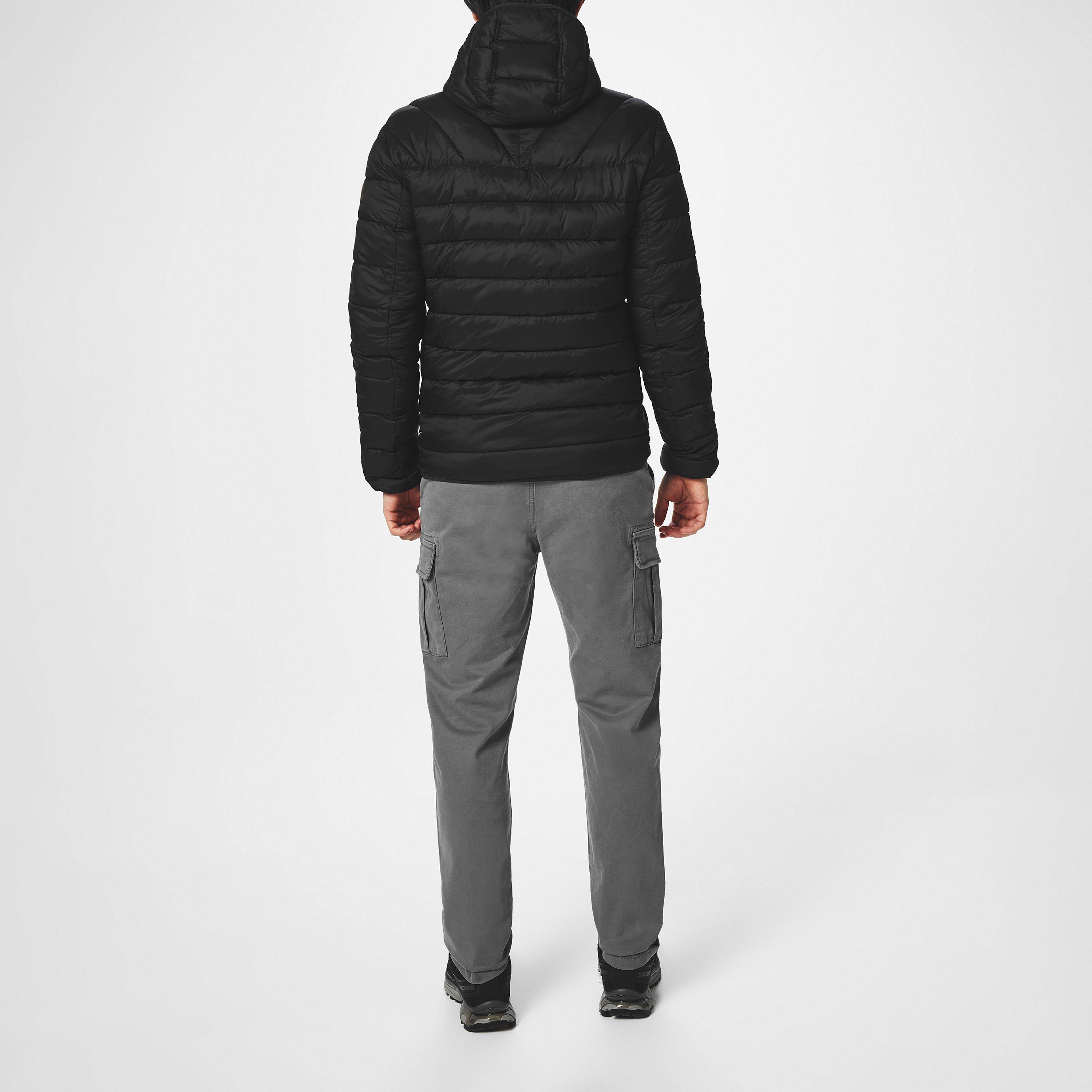 Crna - Napapijri - Aerons Water Resistant Hooded Short Puffer Jacket - 4