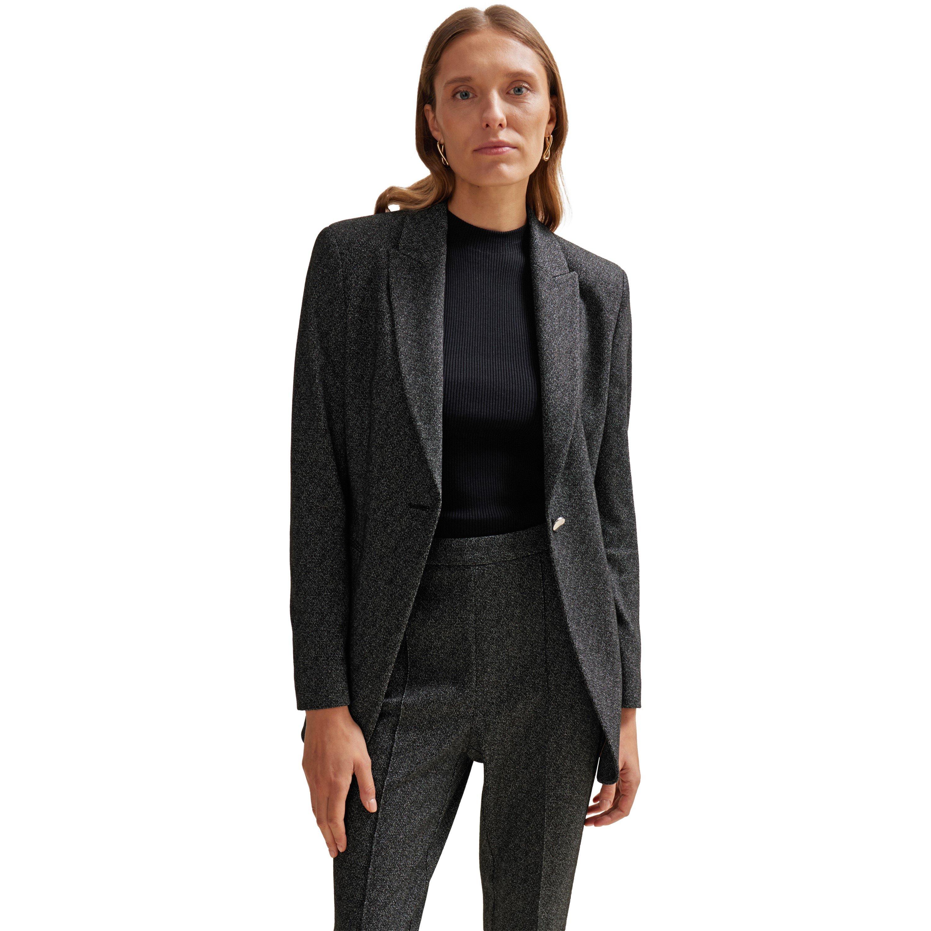 Boss Women's Jubeka Single-Breasted Structured Blazer - Open Misc - 4 (XXS)