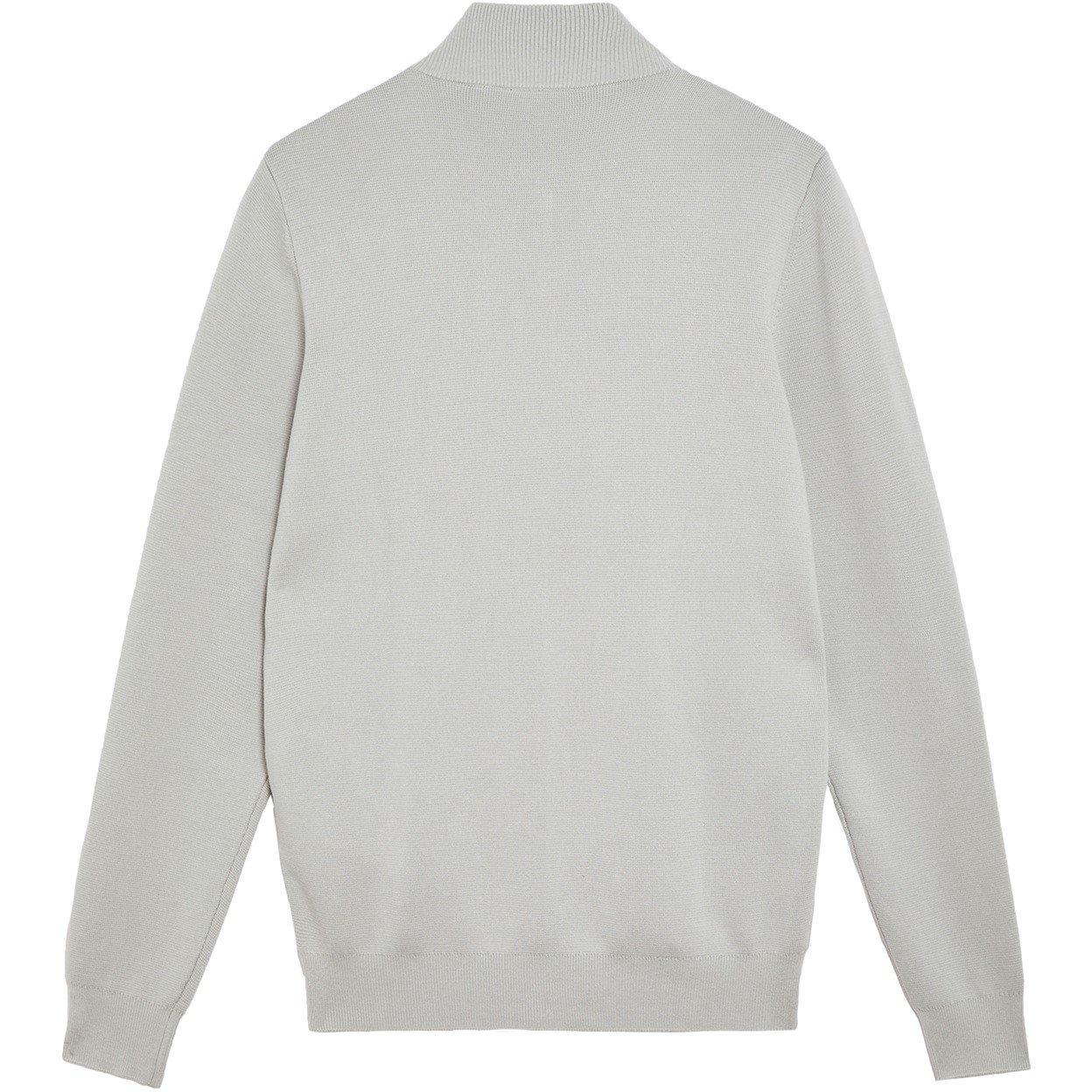 Grey Mirage - Lyle and Scott - Men's Full-Zip Knitted Bomber Jacket - 2