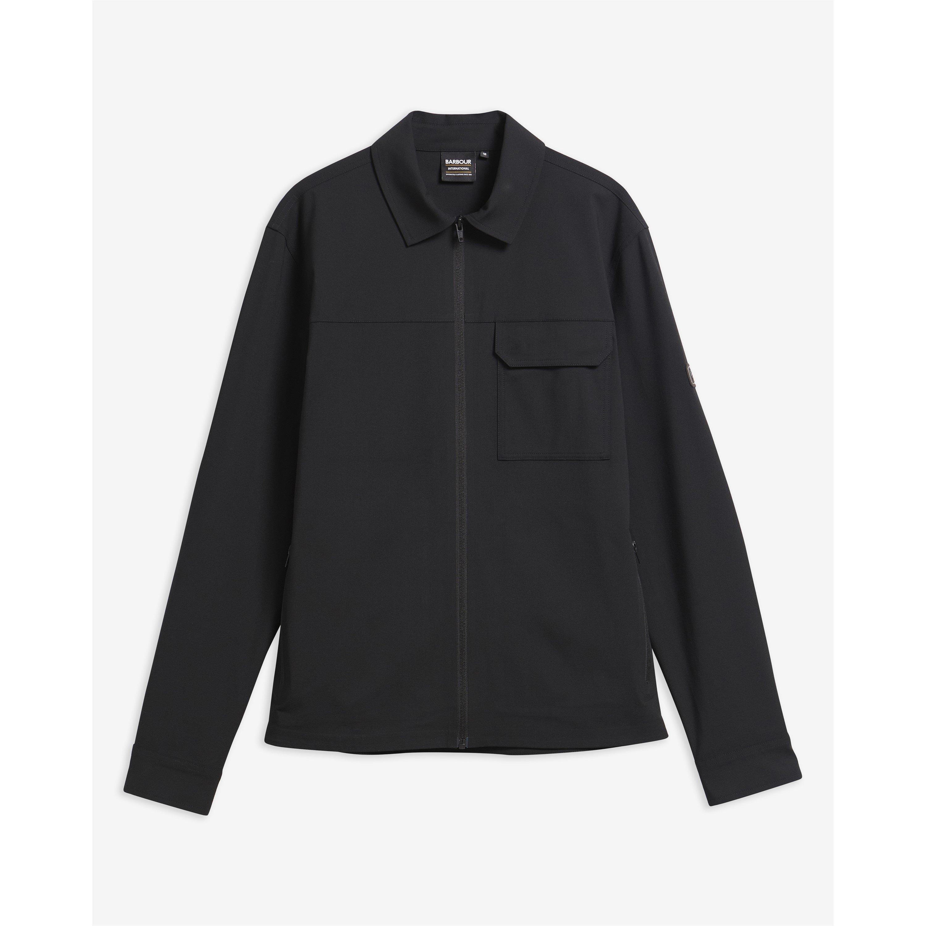 Black - Barbour International - Men's Tash Full-Zip Long-Sleeve Overshirt - 2