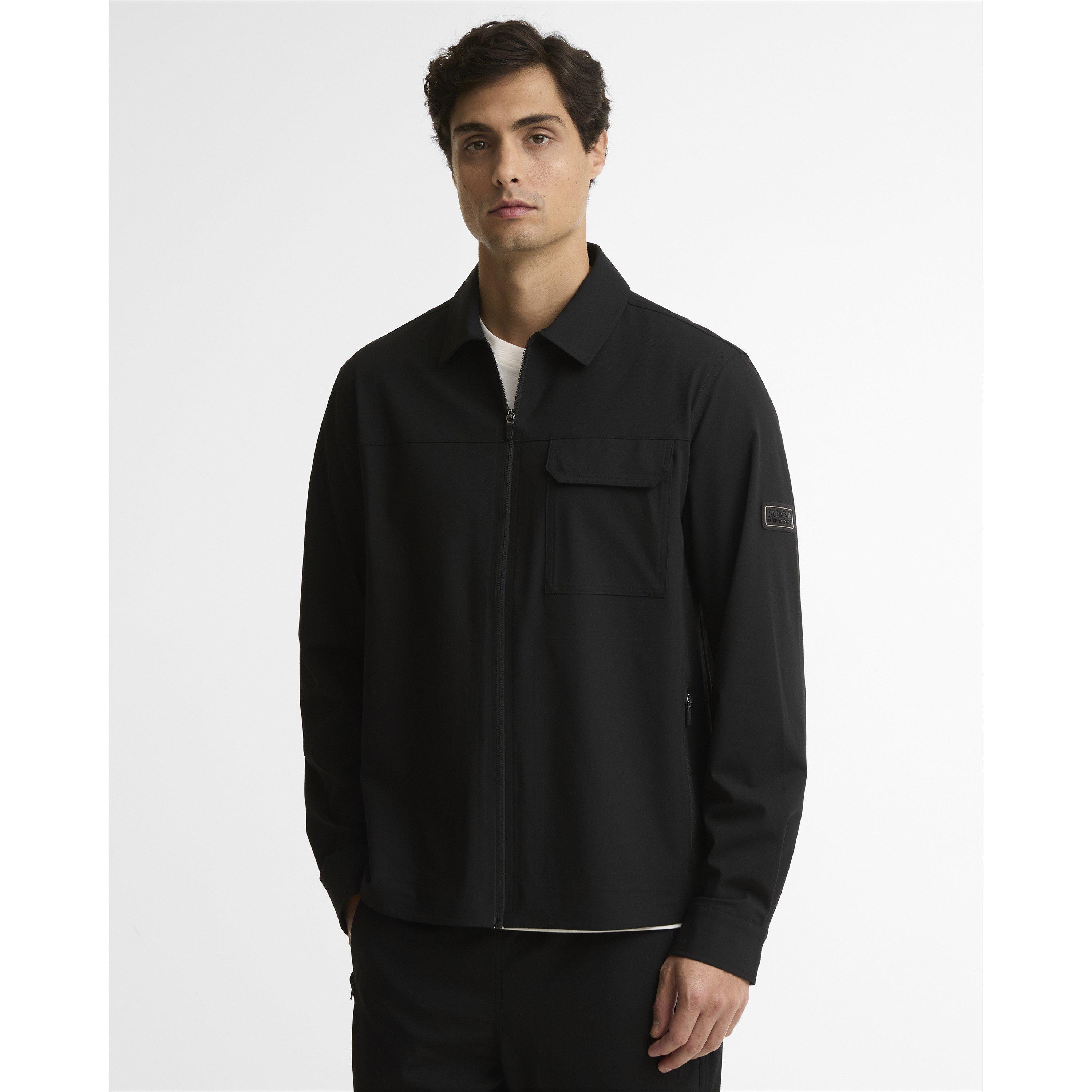 Black - Barbour International - Men's Tash Full-Zip Long-Sleeve Overshirt - 3