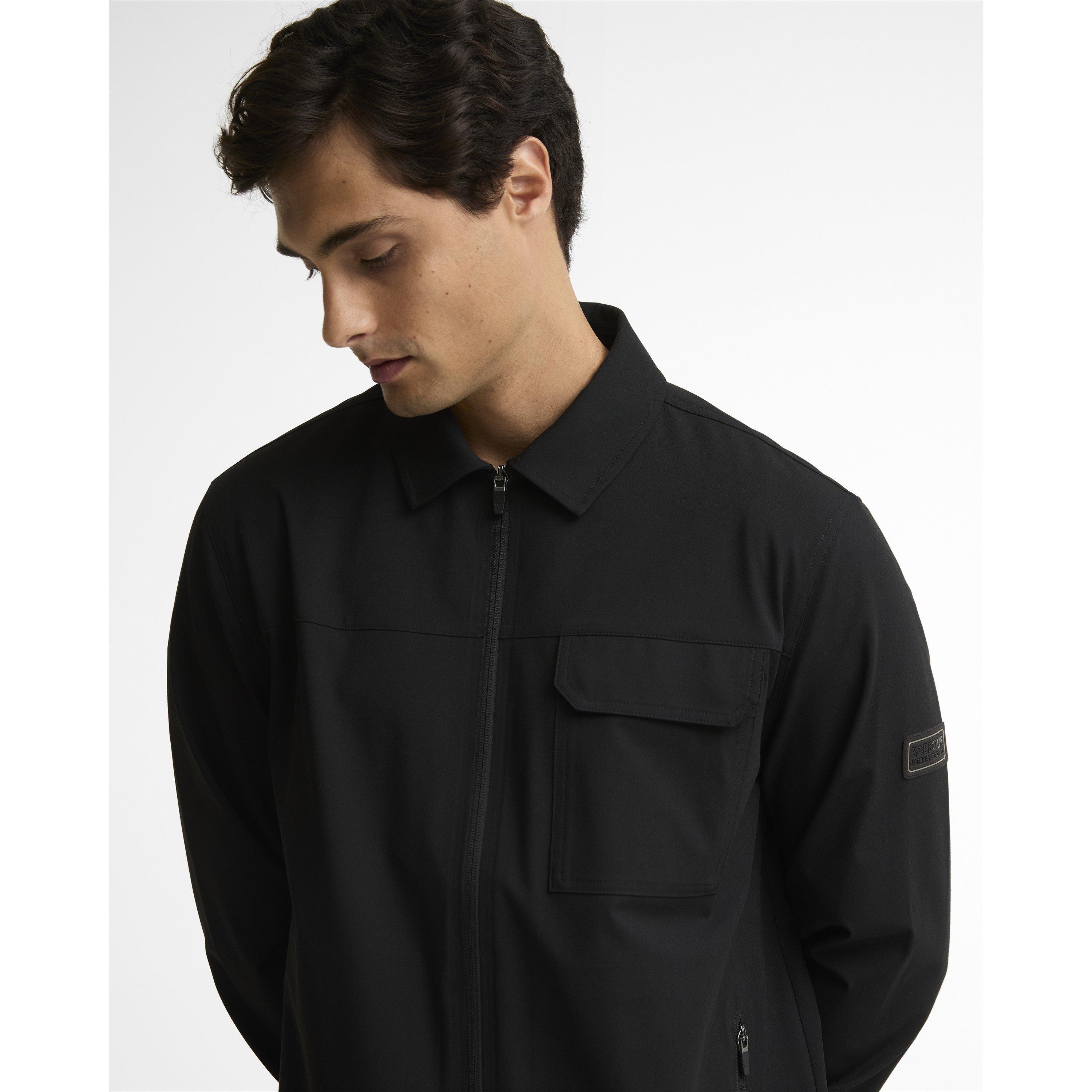 Black - Barbour International - Men's Tash Full-Zip Long-Sleeve Overshirt - 5