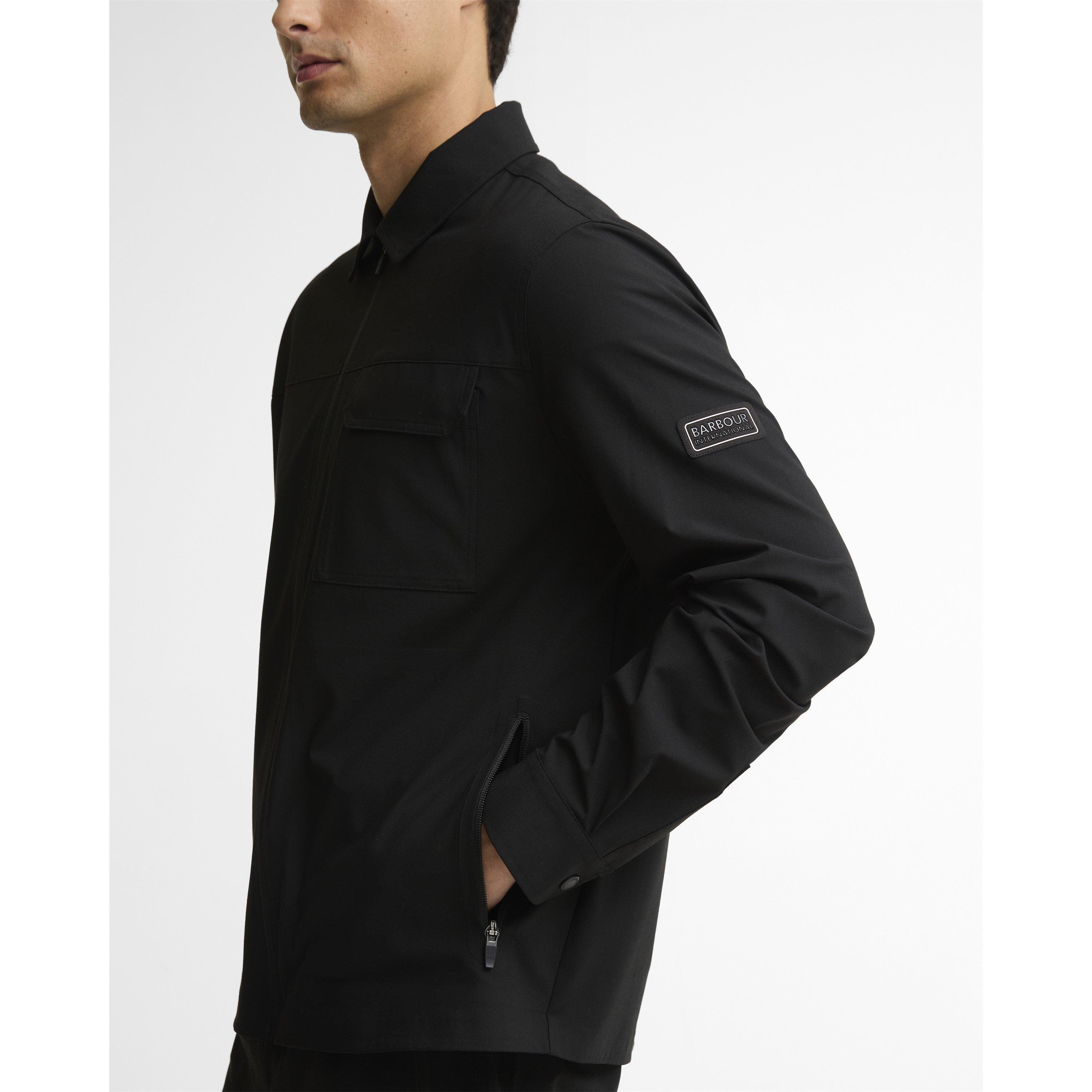 Black - Barbour International - Men's Tash Full-Zip Long-Sleeve Overshirt - 6