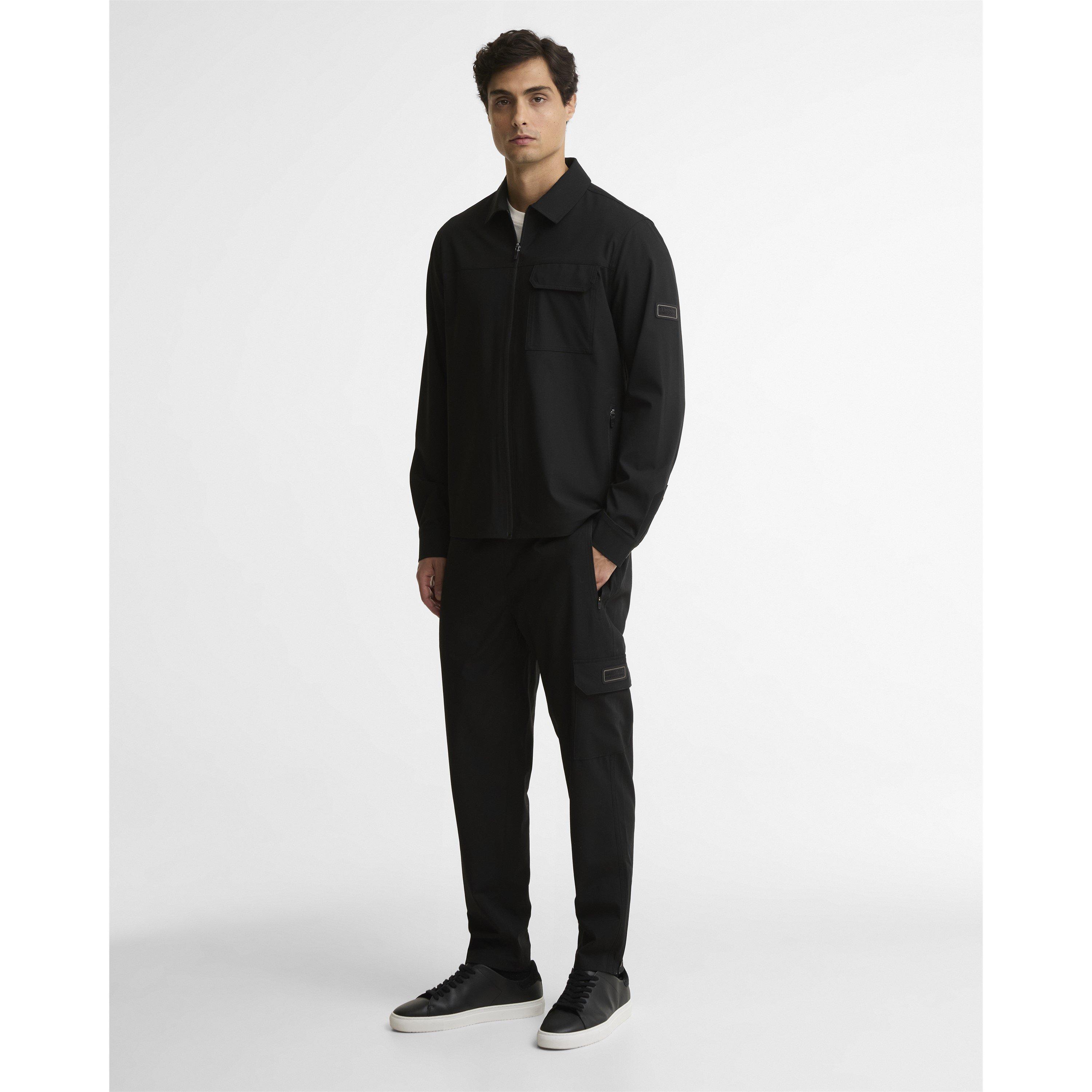 Black - Barbour International - Men's Tash Full-Zip Long-Sleeve Overshirt - 7
