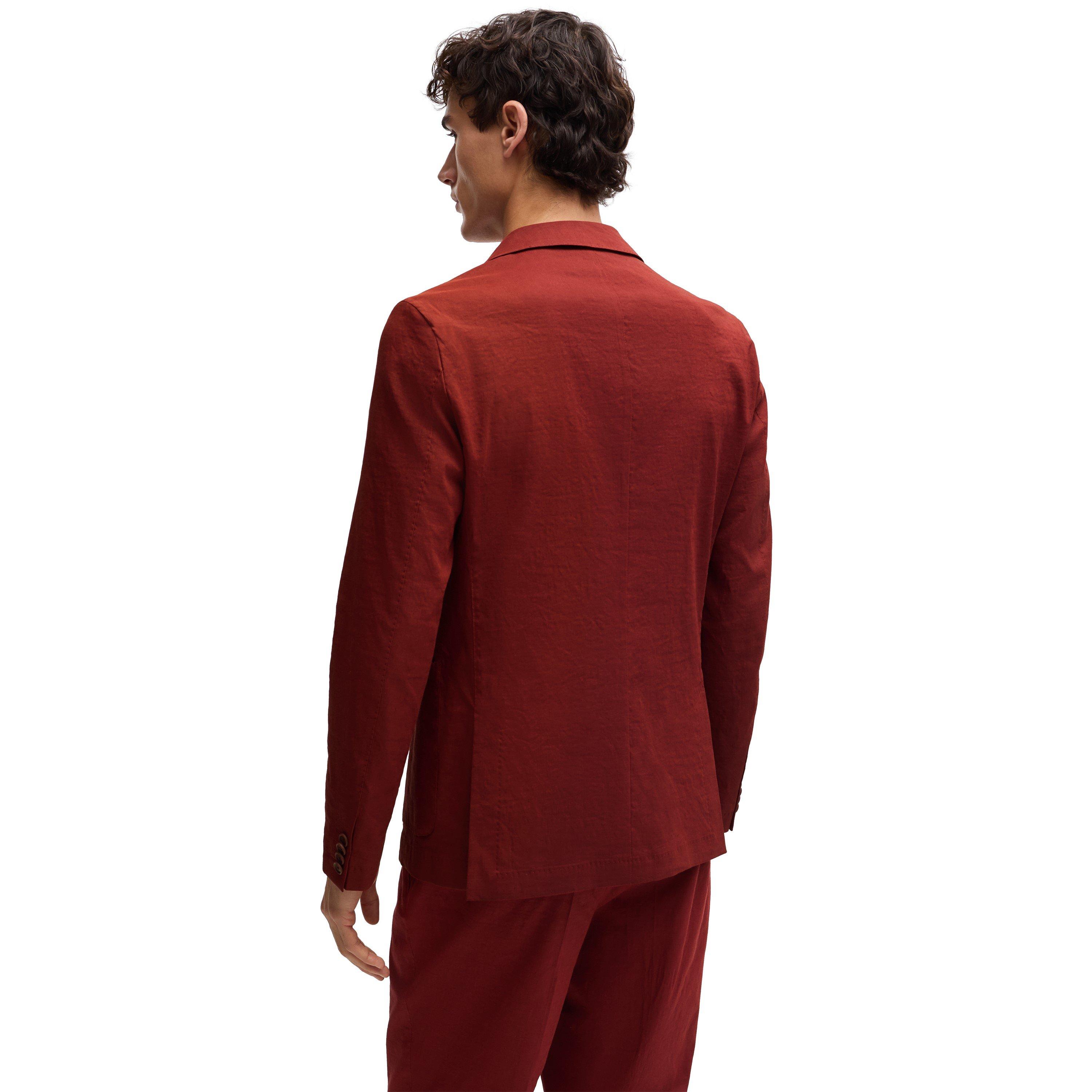 Open Brown - Boss - Men's BOSS Contemporary Cut Structured Blazer - 2