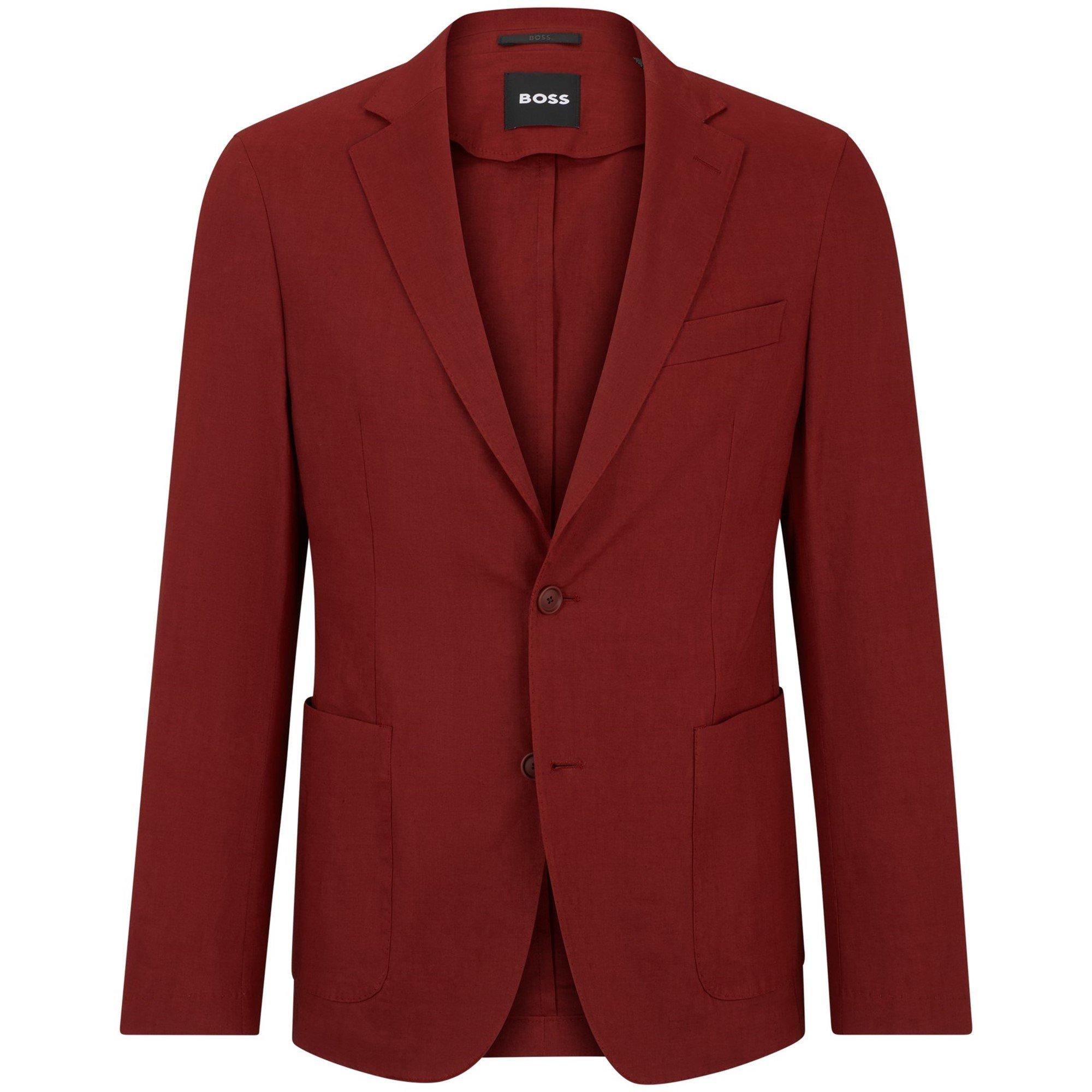 Open Brown - Boss - Men's BOSS Contemporary Cut Structured Blazer - 6