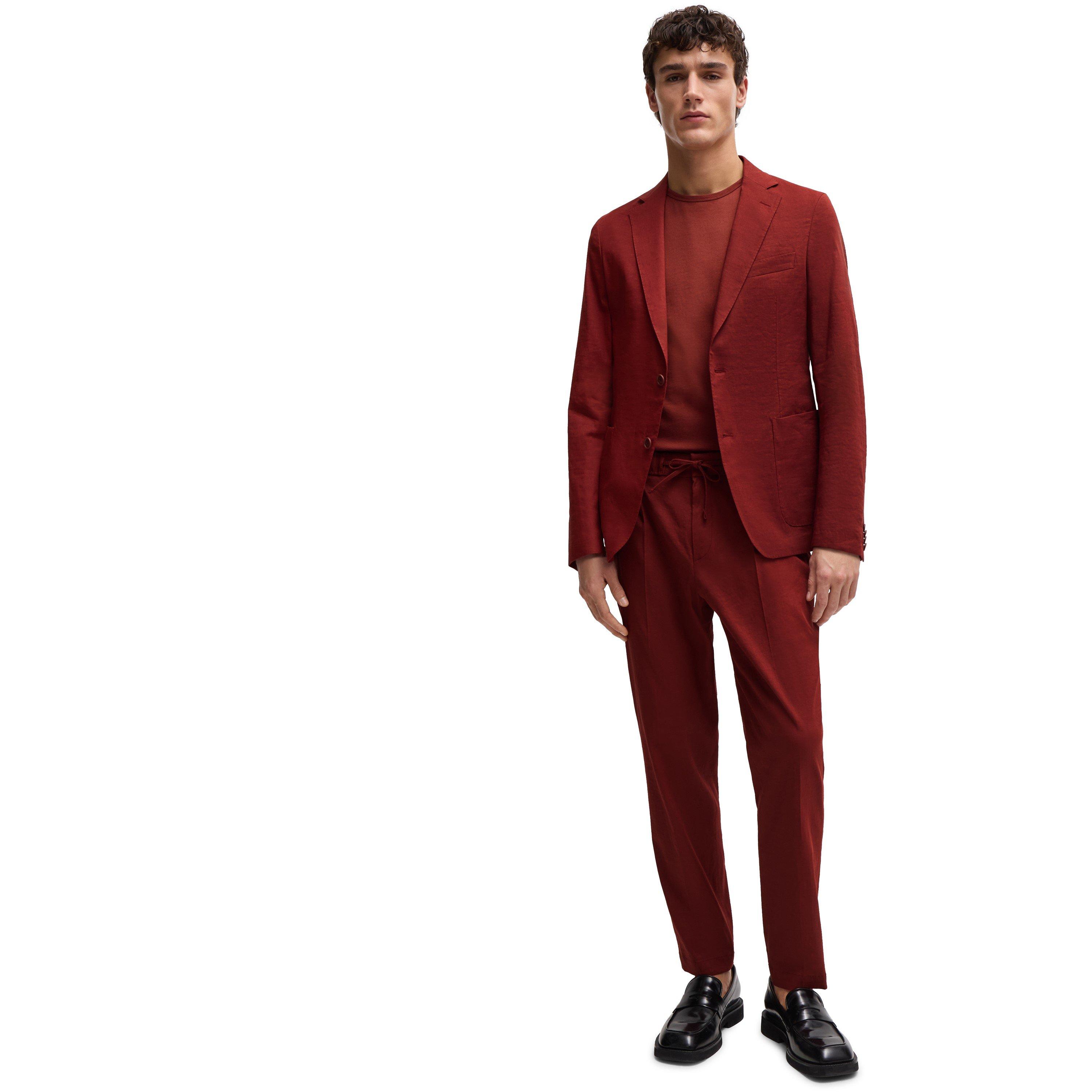 Open Brown - Boss - Men's BOSS Contemporary Cut Structured Blazer - 3