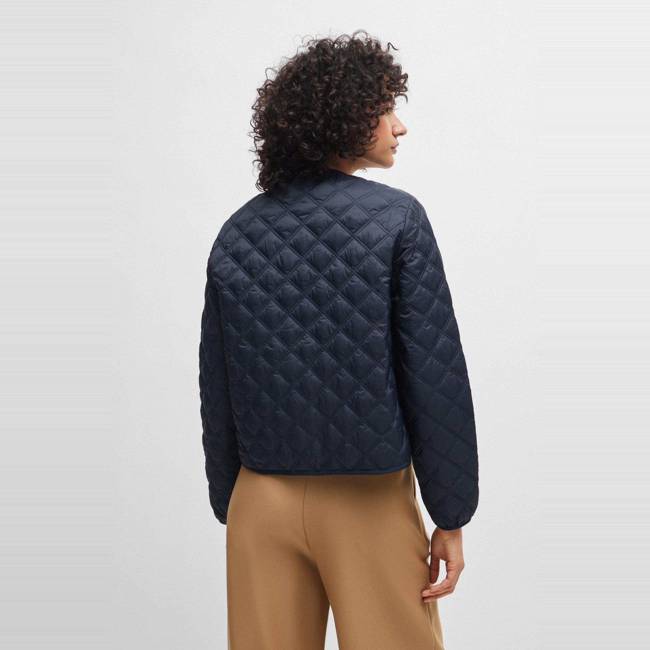 Dark Blue - Boss - Women's Palisi1 Insulated Short Puffer Jacket - 2